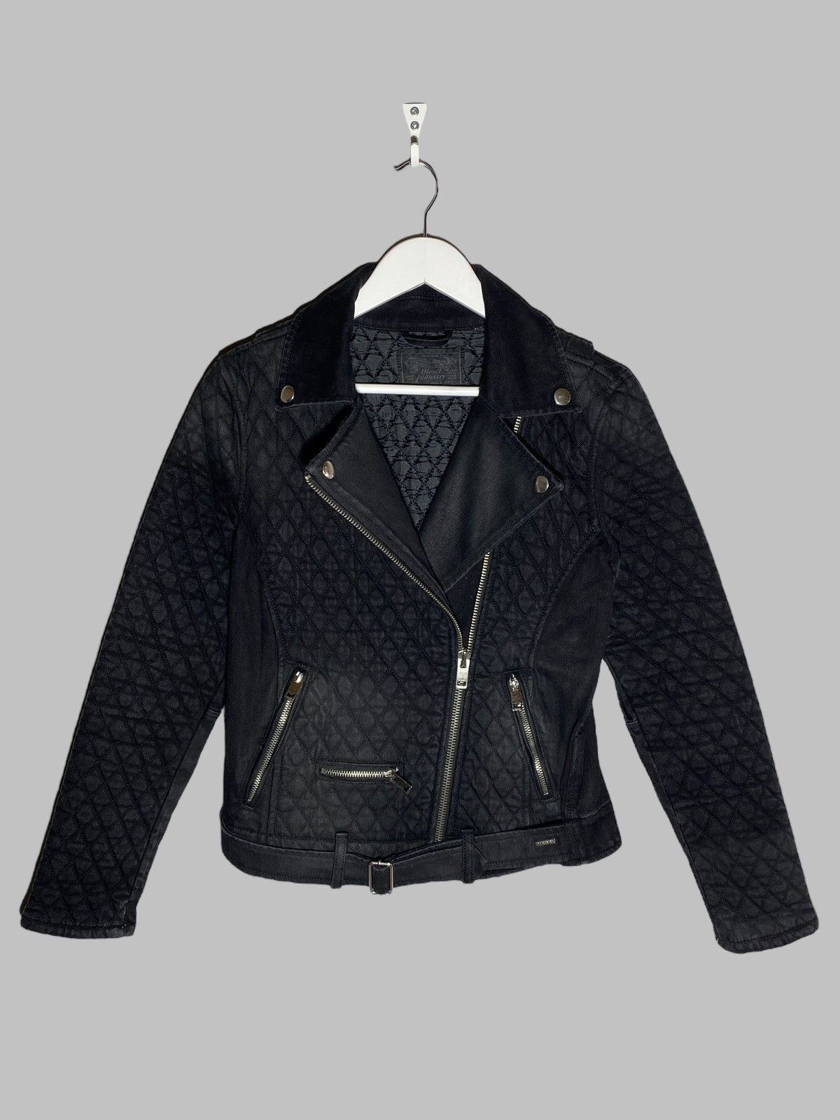 Diesel Vintage Diesel Y2k Quilted Distressed Style Biker Jacket Size S / US 4 / IT 40 - 1 Thumbnail