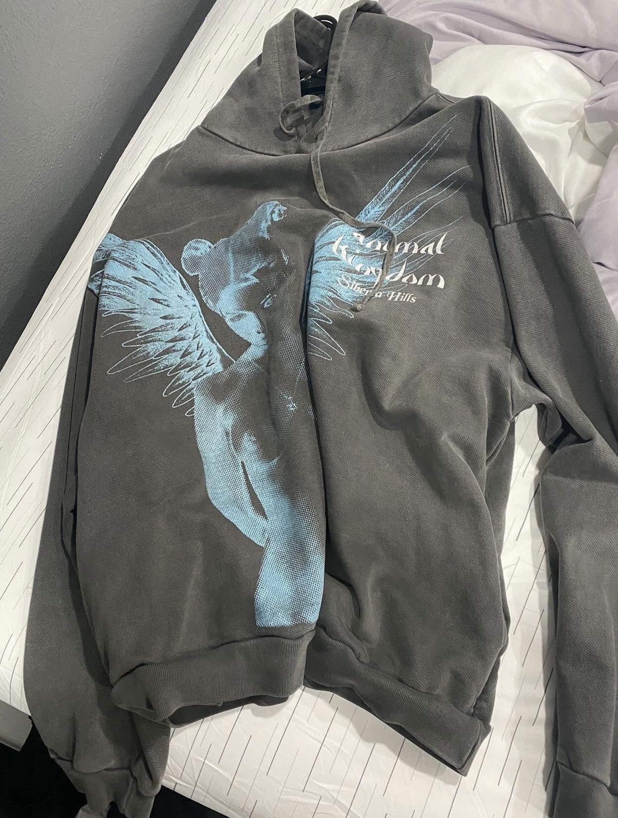 image of Siberia Hills Exotics “Angelic Girl” Hoodie in Grey, Men's (Size XL)