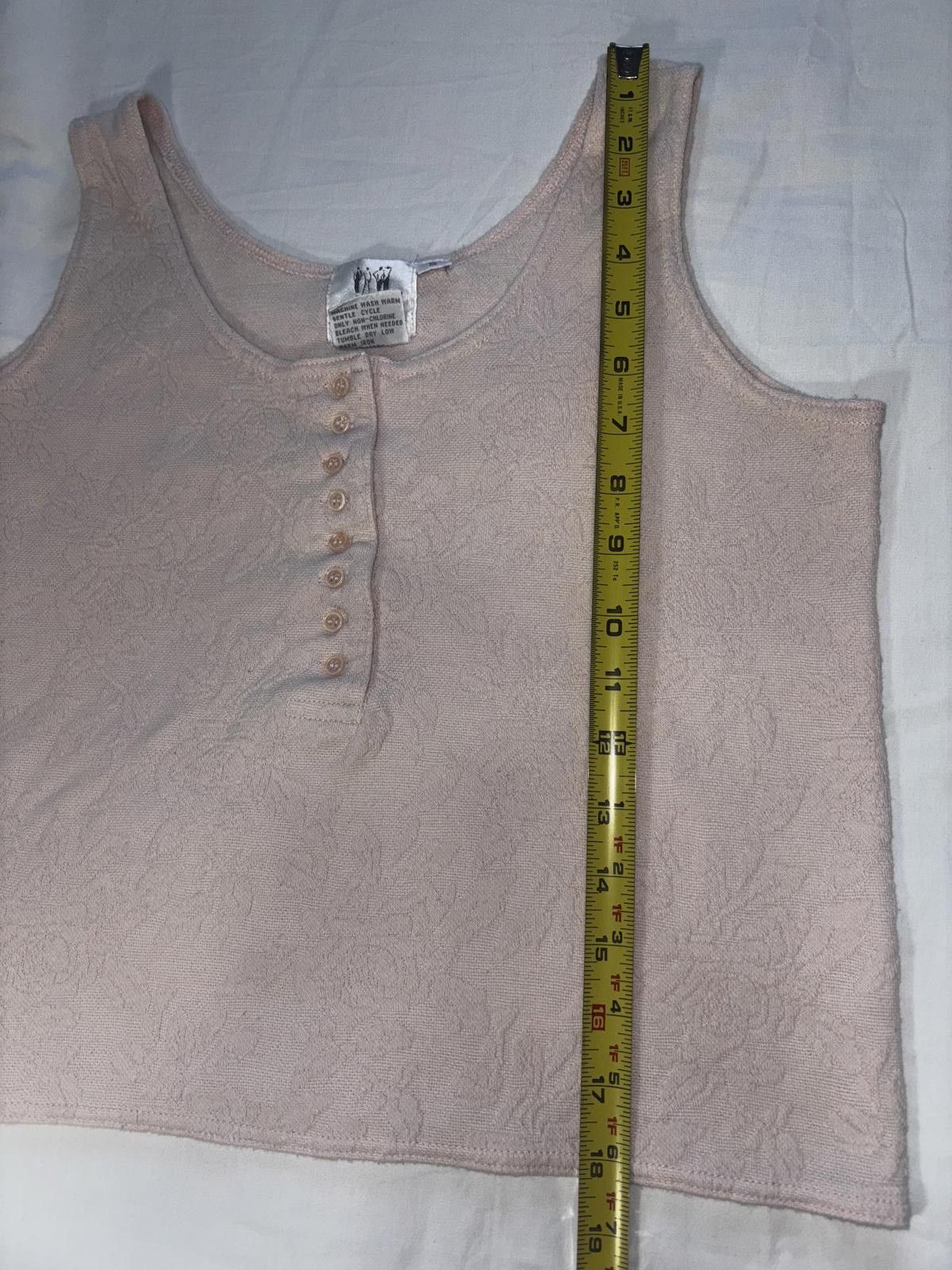 Designer Vintage pink Casual Tank Top with Button Detail Size S / US 4 / IT 40 - 6 Thumbnail