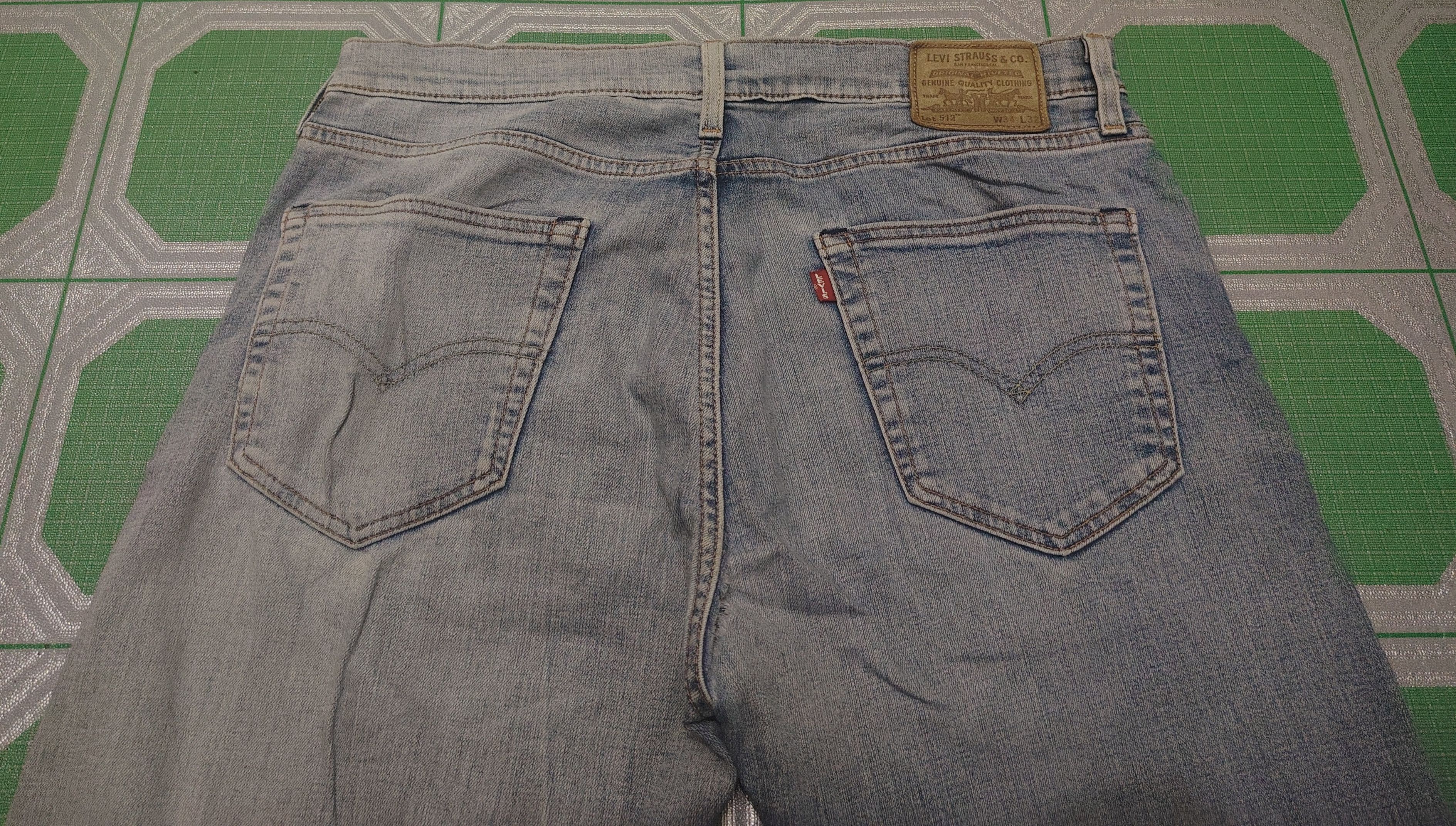 Levi's Distressed Thrashed Levi's 512 Big E Stretch Jeans Size US 34 / EU 50 - 15 Thumbnail