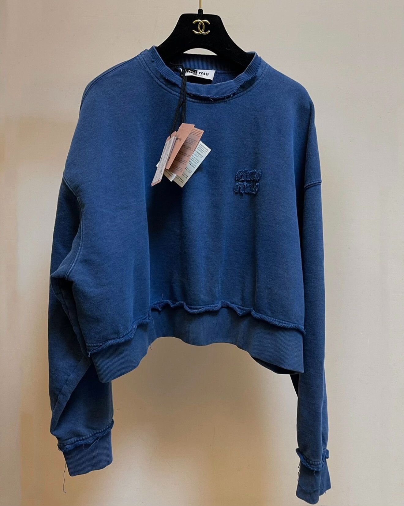 Miu Miu miumiu vintage washed blue sweatshirt Size US XS / EU 42 / 0 - 1 Thumbnail