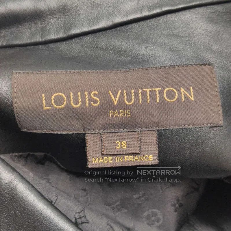 Louis Vuitton Louis Vuitton Black Leather Long Sleeve Jacket. Size US S / EU 44-46 / 1 - 3 Thumbnail
