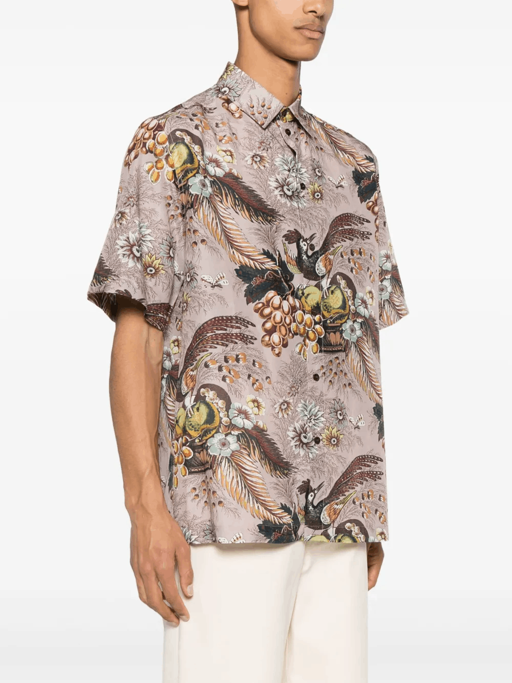 Other Floral-Print Bowling Shirt | Pink Size US M / EU 48-50 / 2 - 1 Thumbnail
