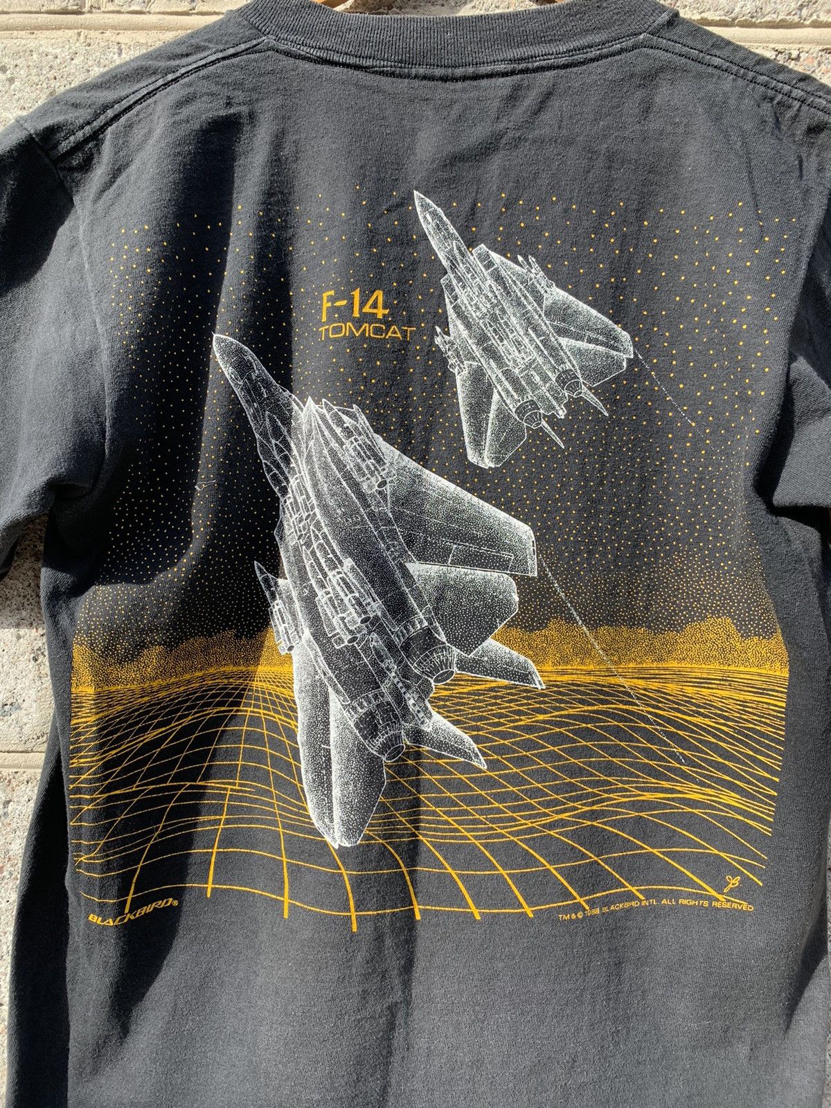 Band Tees × Blackbird × Vintage Vintage Blackbird F-14 Fighting Falcon T Shirt Size US M / EU 48-50 / 2 - 7 Thumbnail