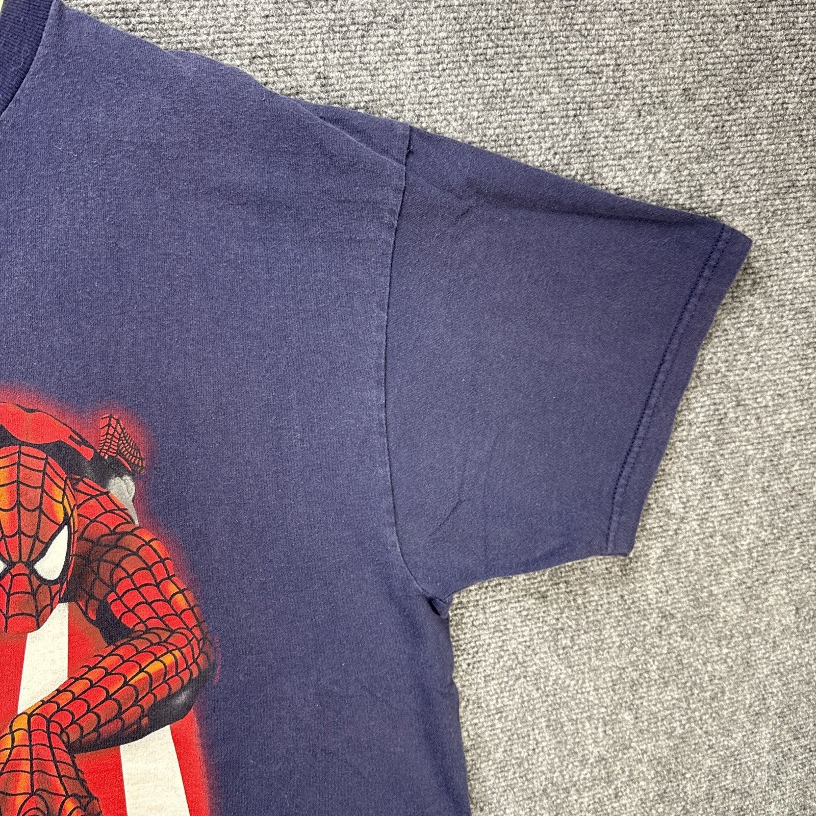 Marvel Comics Vintage Spiderman Shirt XL Navy 90s American Flag Marvel Size US XL / EU 56 / 4 - 5 Thumbnail