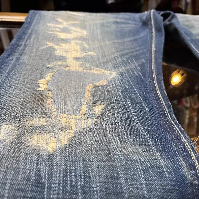 RRL Ralph Lauren RRL Distressed Denim Jeans. Size US 33 - 8 Thumbnail