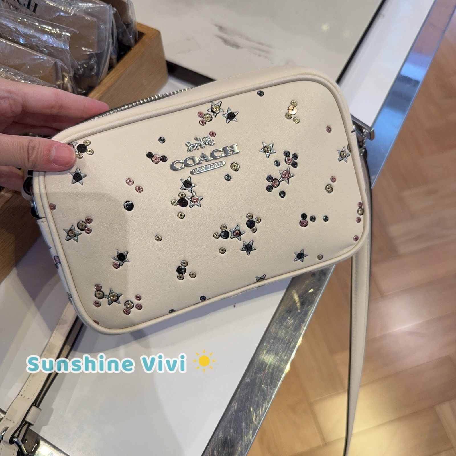 Coach NWT Coach Mini Jamie Camera Bag Star CCI73 Silver /Chalk Size ONE SIZE - 2 Thumbnail