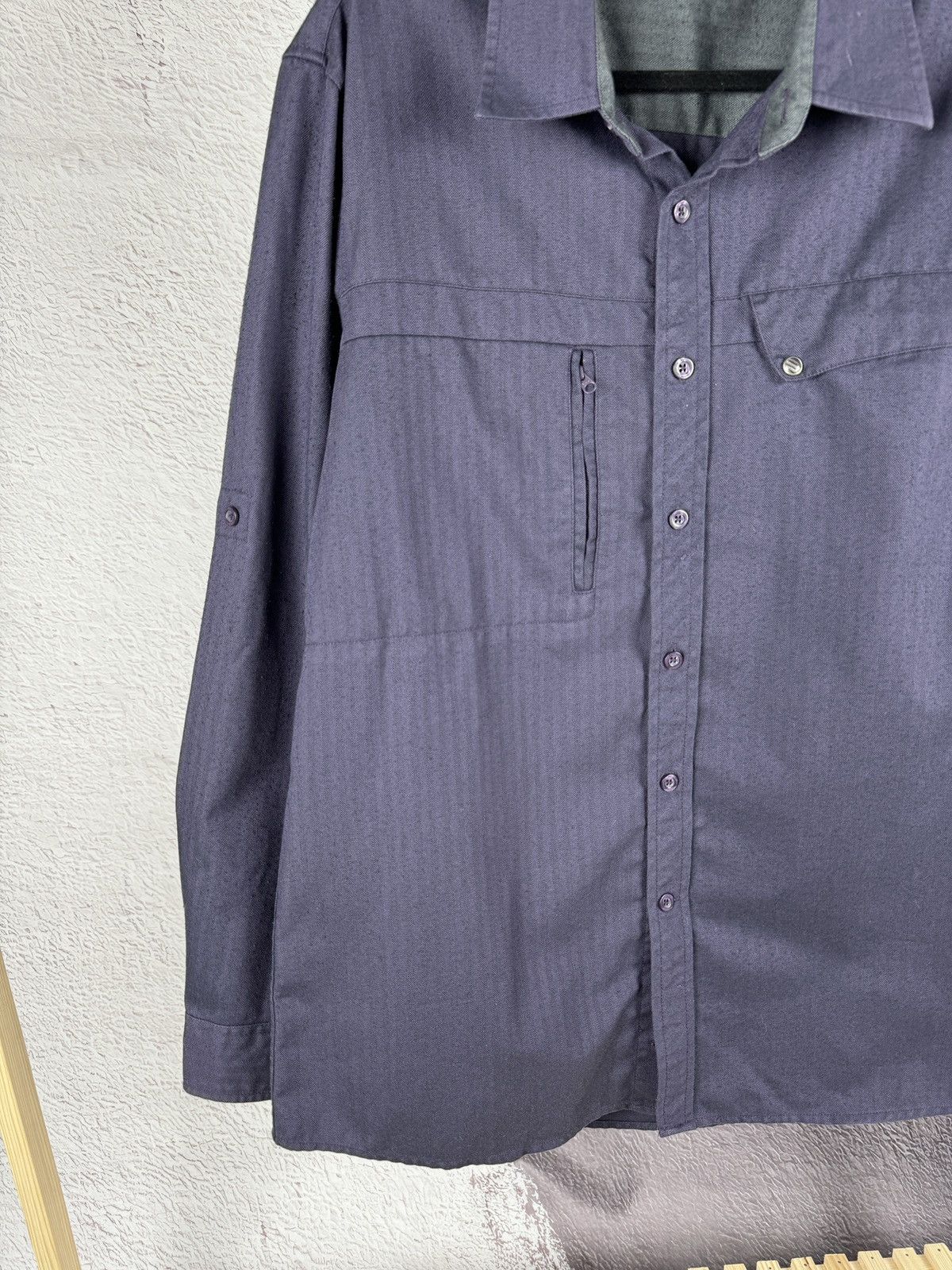 Oakley Oakley vintage FA 2011 blue violet overshirt pockets Size US L / EU 52-54 / 3 - 4 Thumbnail