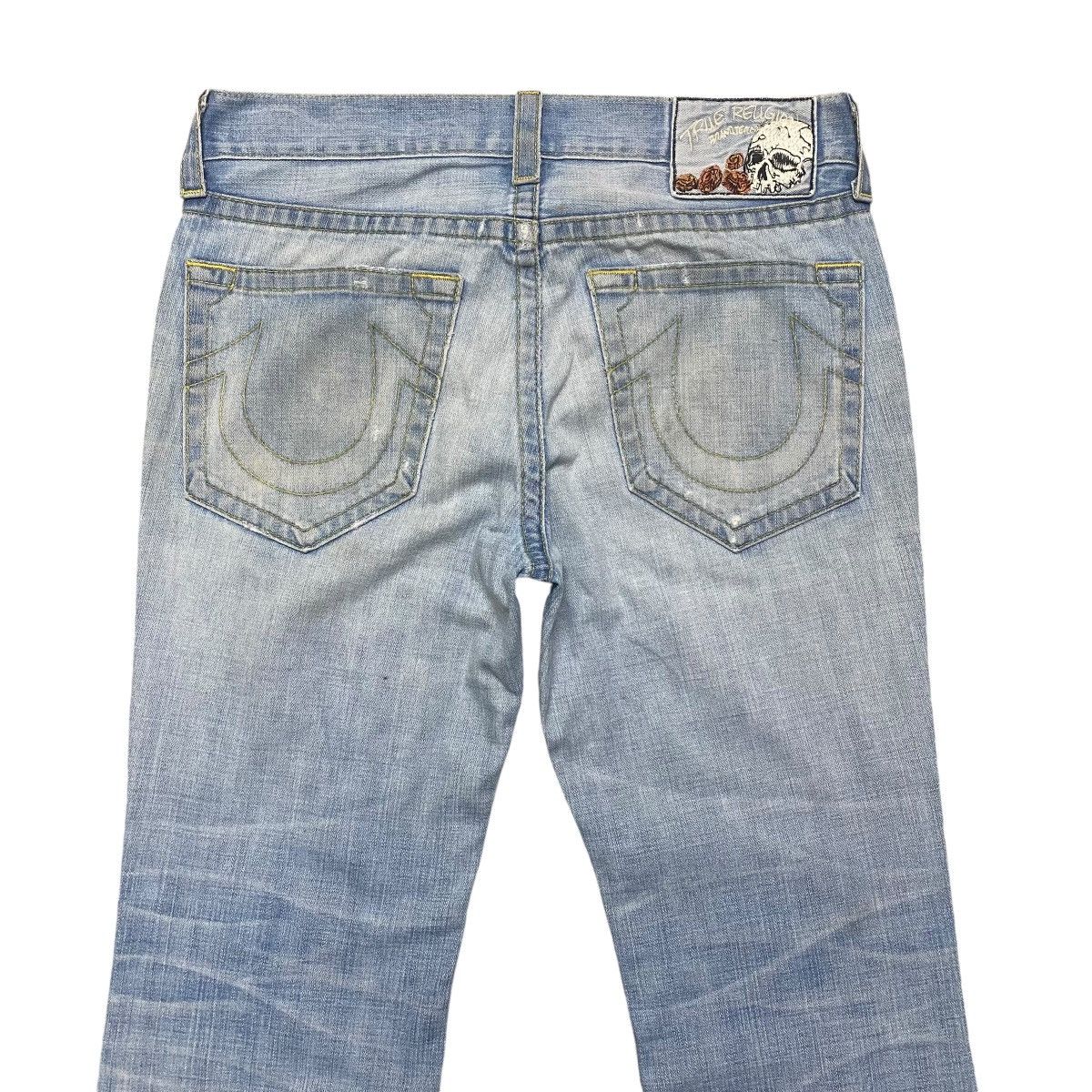 True Religion Vintage True Religion Distressed Denim Flare Jeans Size US 35 - 11 Thumbnail