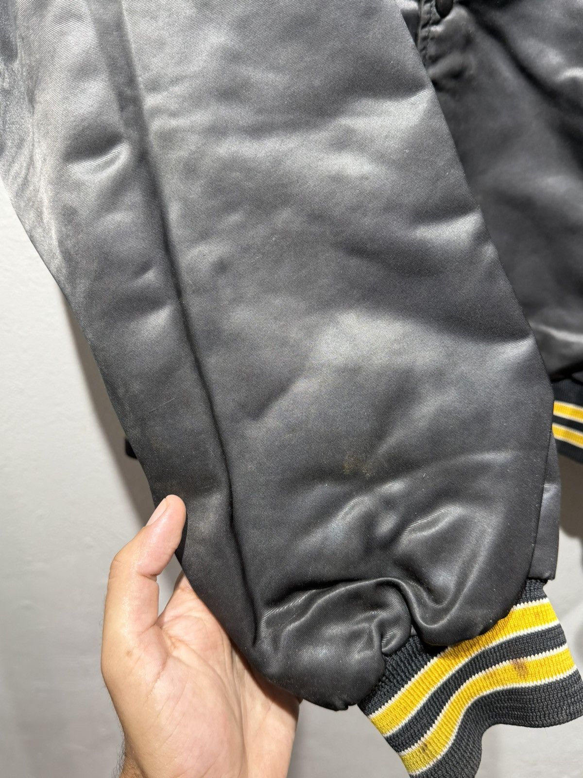 Chalk Line Vintage 90s Pittsburgh Penguins Satin Bomber Jacket Size US L / EU 52-54 / 3 - 10 Thumbnail
