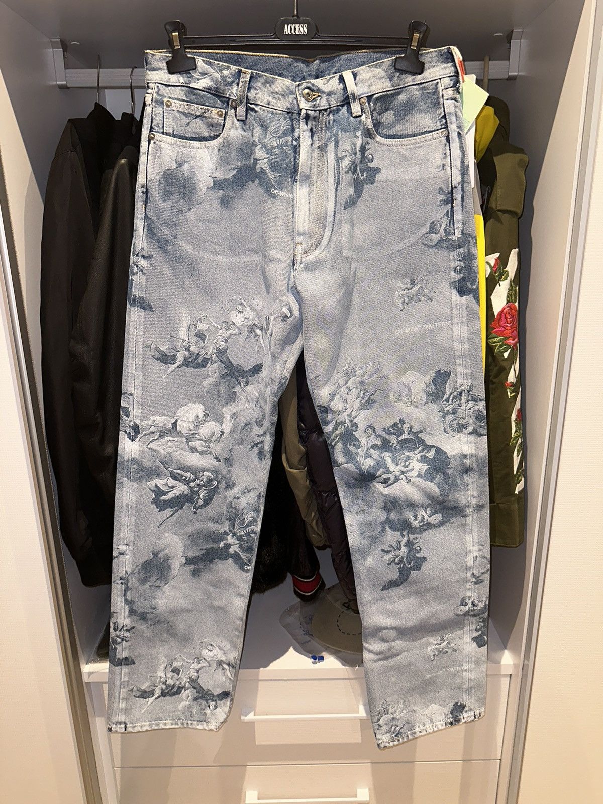 image of Off White Off-White Angels Skate Denim Jeans in Blue, Men's (Size 33)