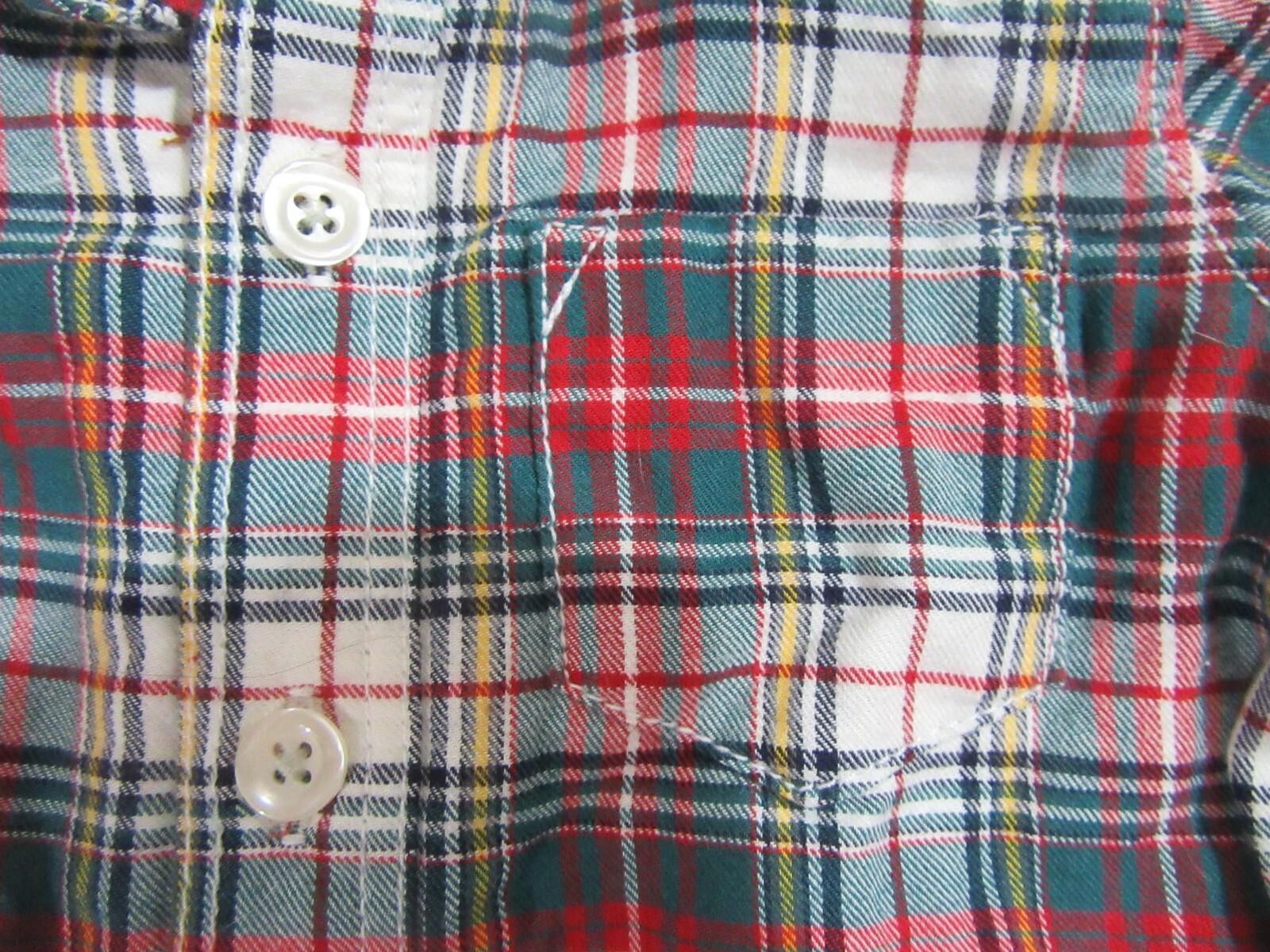 Gap Baby Gap Polo Romper 3 to 6 Months Infant EUC Plaid Size ONE SIZE - 3 Thumbnail
