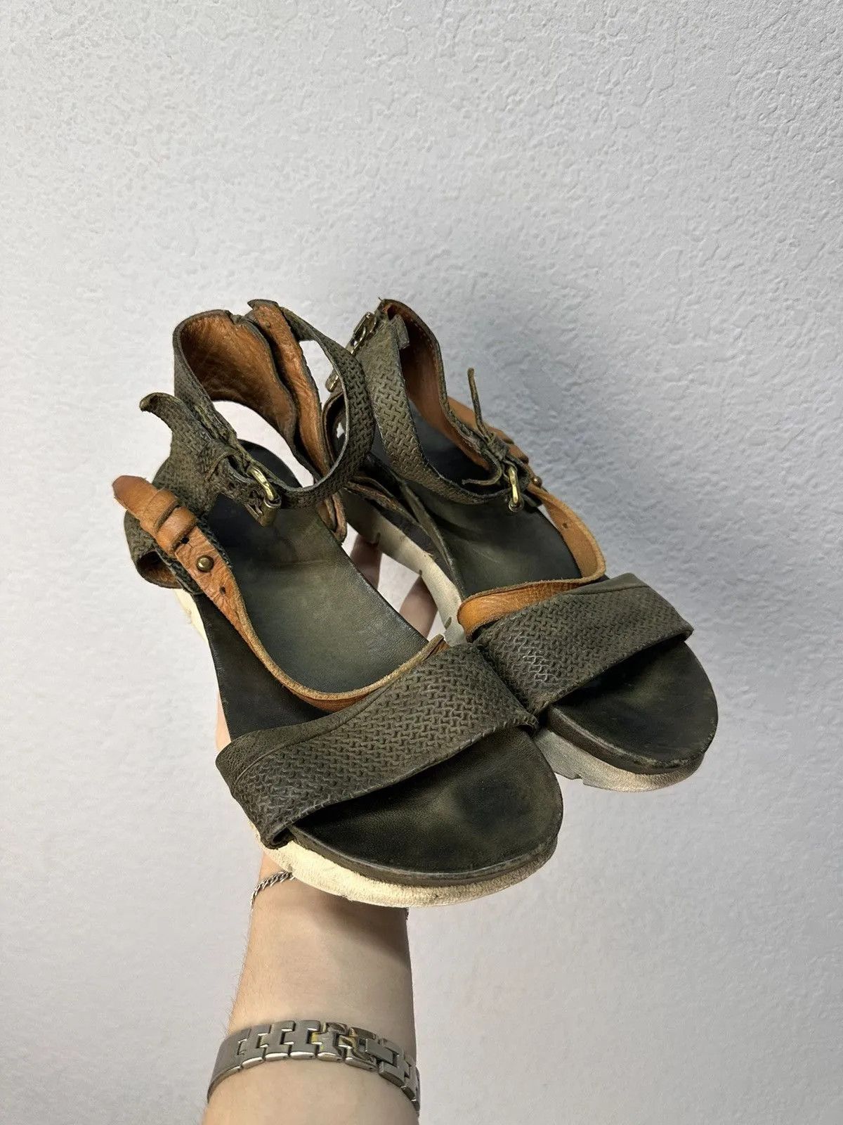 Other Leather Boots A.S. 98 Western Air step Guisi style Vintage Size US 8 / IT 38 - 7 Thumbnail