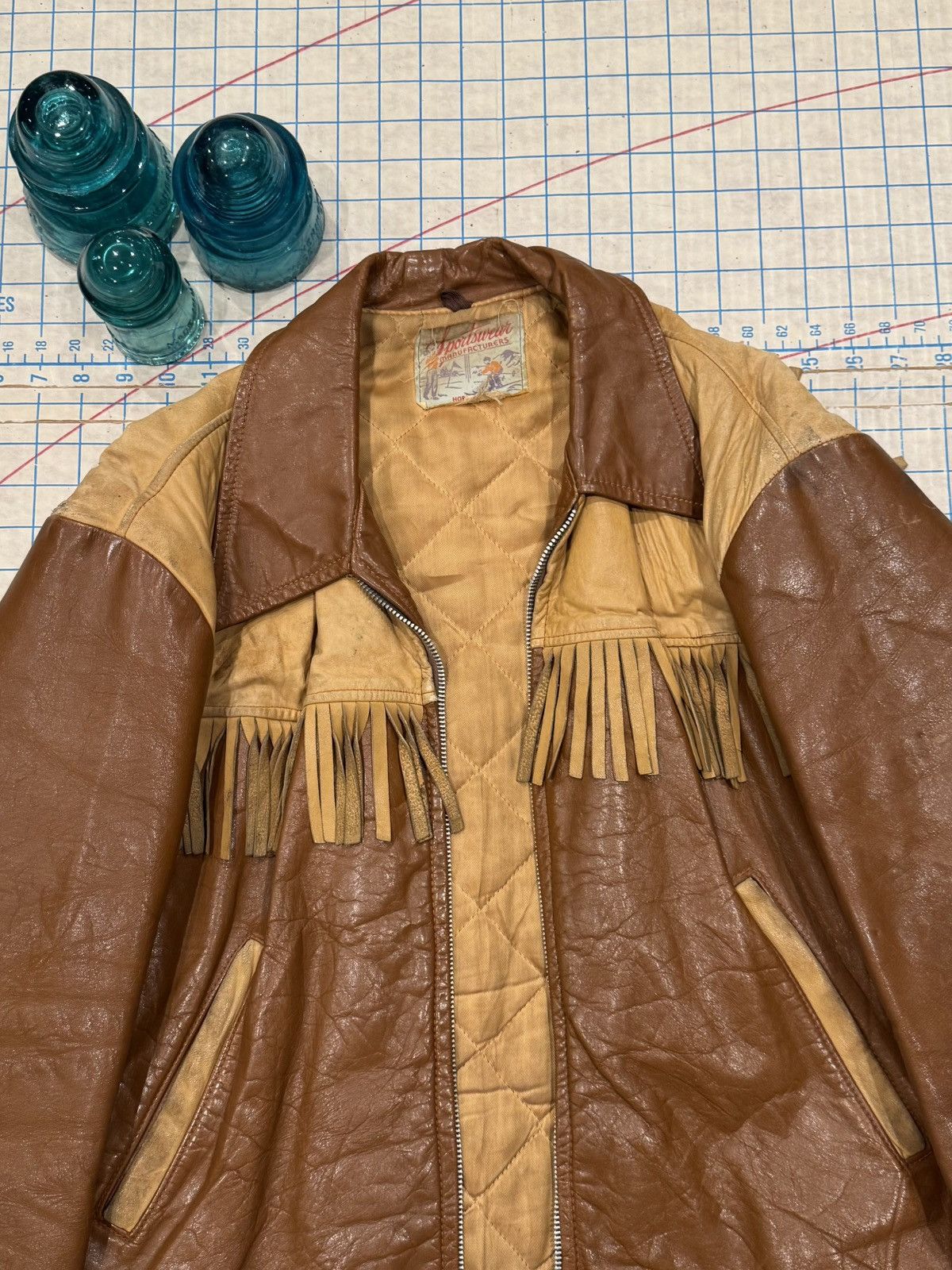 Vintage Vintage Sportswear Manufacturers Horse Hide Fringe Western Size US M / EU 48-50 / 2 - 5 Thumbnail
