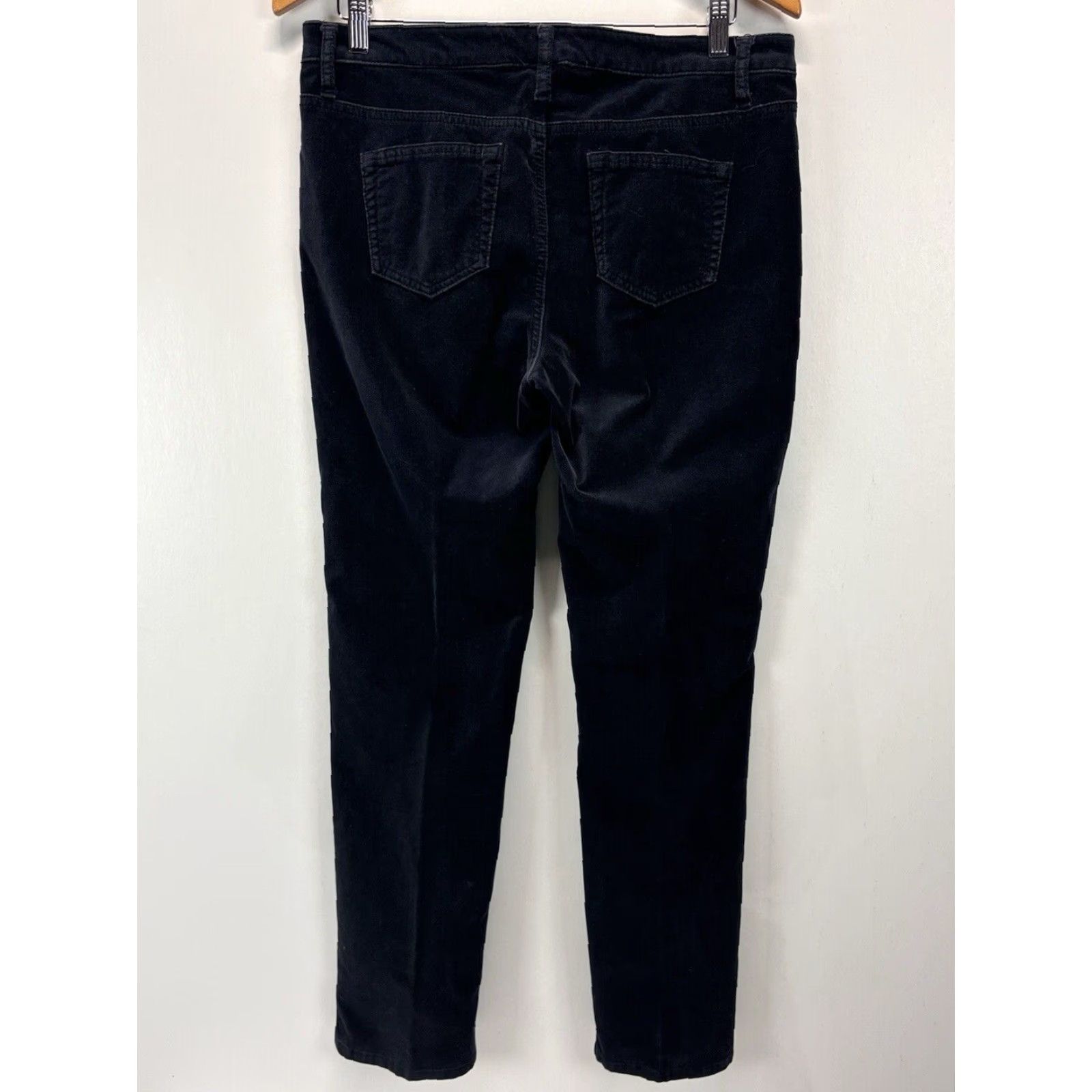 Vintage VINTAGE Sundance Velvet Straight Leg Pants Women's 12 Navy Blue Stretch Size 34" / US 12 / IT 48 - 3 Thumbnail