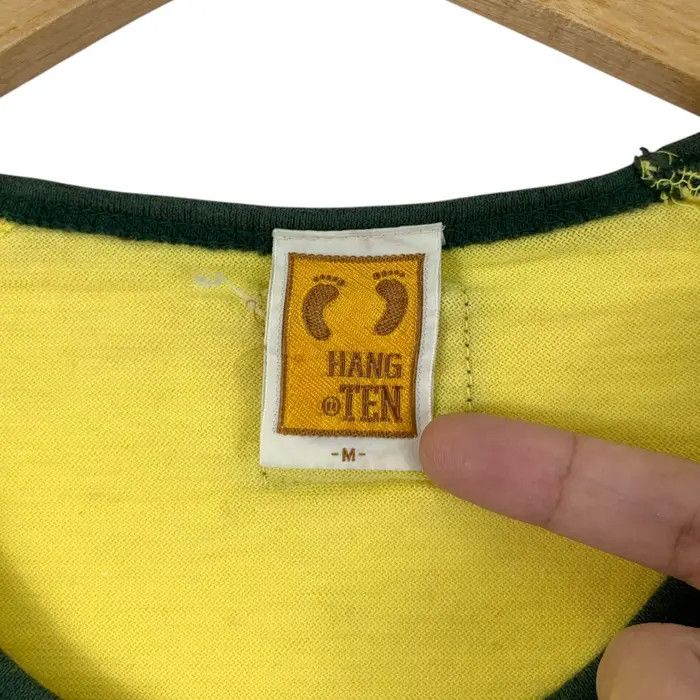 Hang Ten Vintage 80’ HANG TEN HAWAII Surf Honolulu Yellow Tee Shirt Size US M / EU 48-50 / 2 - 7 Thumbnail