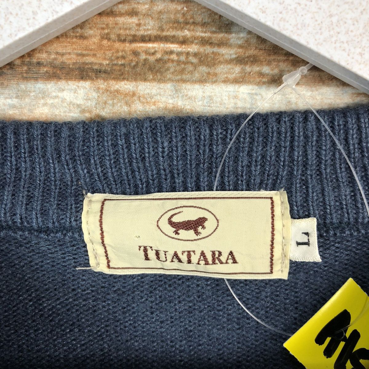 Vintage Tua Tara Dark Blue Stripe Knitwear sweatshirt #A1517 Size US L / EU 52-54 / 3 - 9 Thumbnail