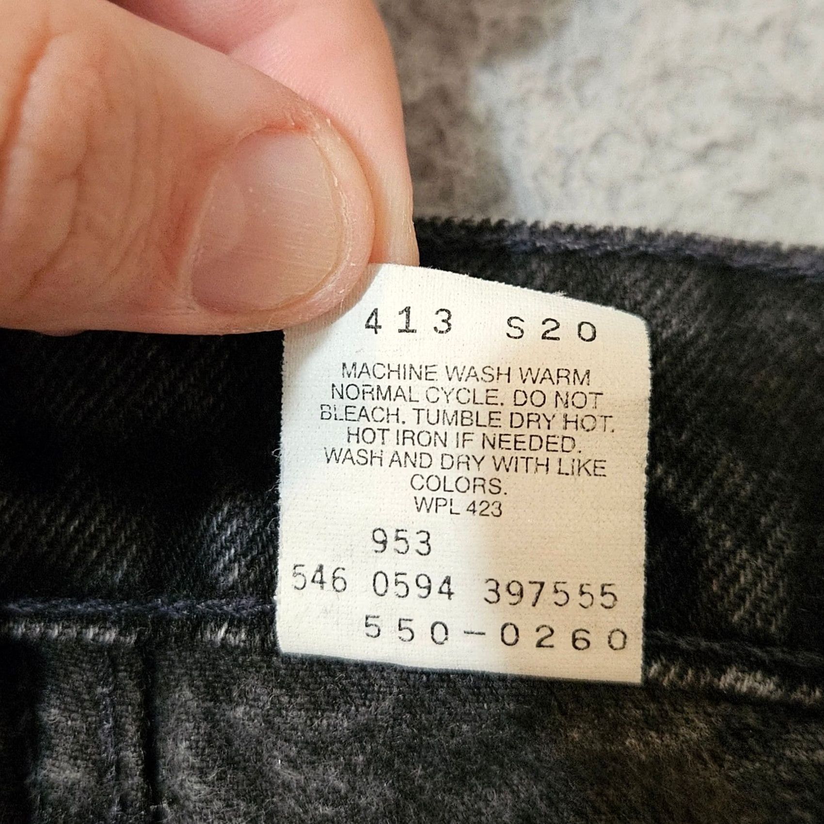 Levi's VINTAGE Levi's 550 Relaxed Tapered Leg Black Denim Jeans USA 90s 33x34 Mens Size US 33 - 6 Thumbnail