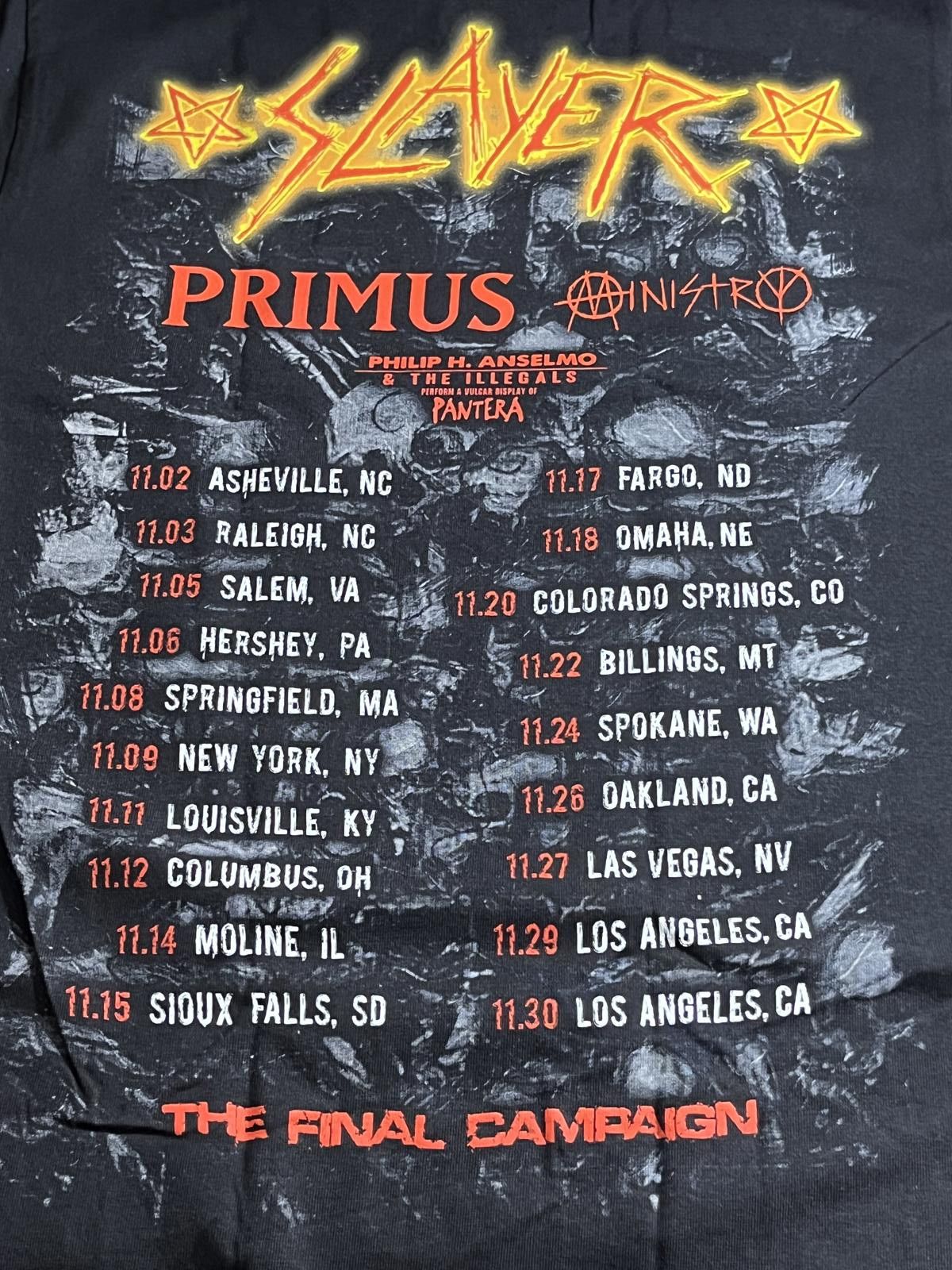 Designer T-shirt Slayer The Final Campaign - Primus Ministry 2019 Size US S / EU 44-46 / 1 - 6 Thumbnail