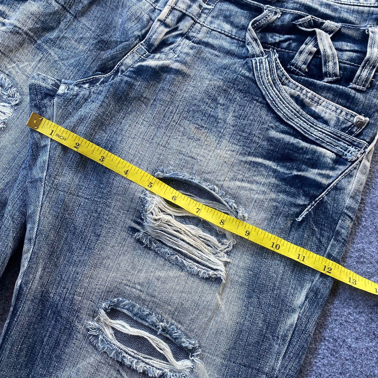 If Six Was Nine 💥Best Offer💥Japanese Brand Double Waist Distressed Denim Size US 36 / EU 52 - 6 Thumbnail