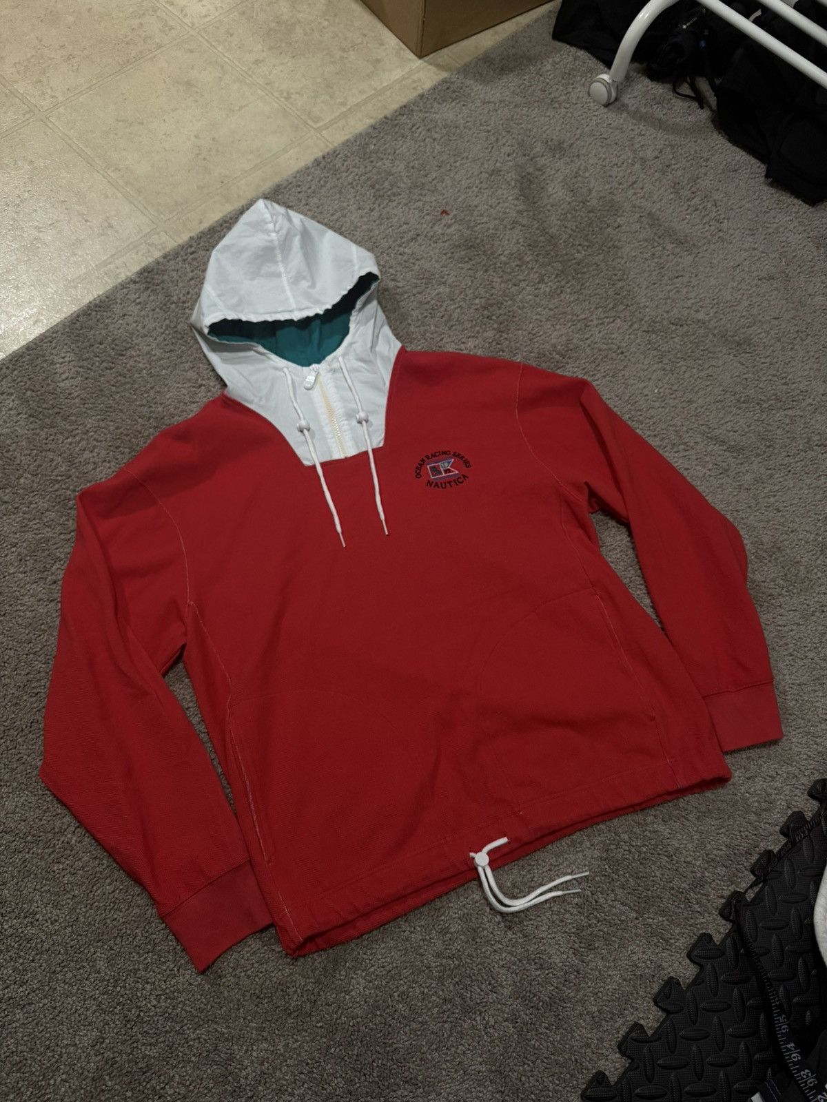 Nautica × Vintage BRAND NEW NAUTICA OCEAN RACING SERIES HOODIE Size US M / EU 48-50 / 2 - 1 Thumbnail