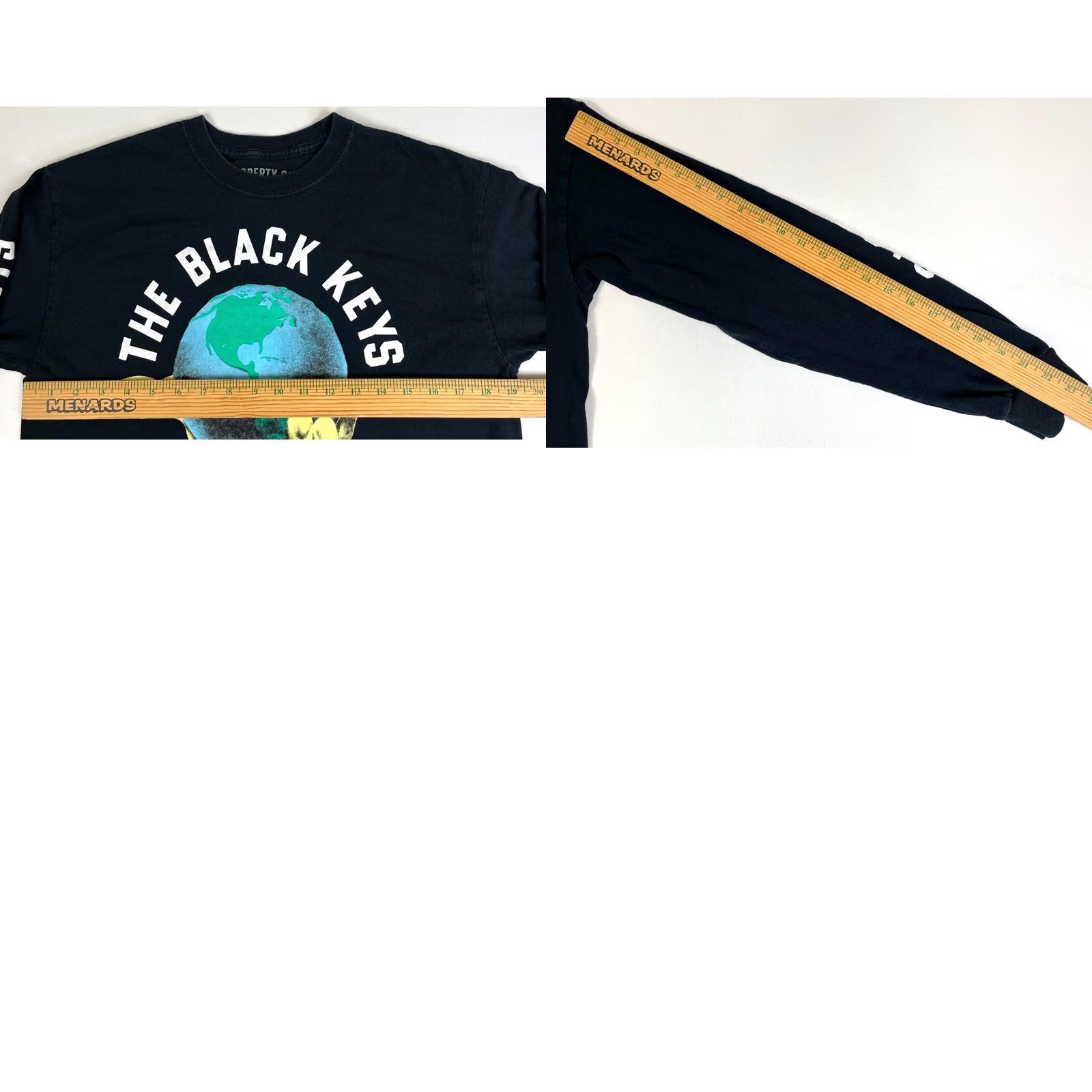 Vintage The Black Keys 2019 World Tour Long Sleeve T-Shirt Mens M Double-Sided Solid Black Cotton Shirt Size US M / EU 48-50 / 2 - 8 Thumbnail