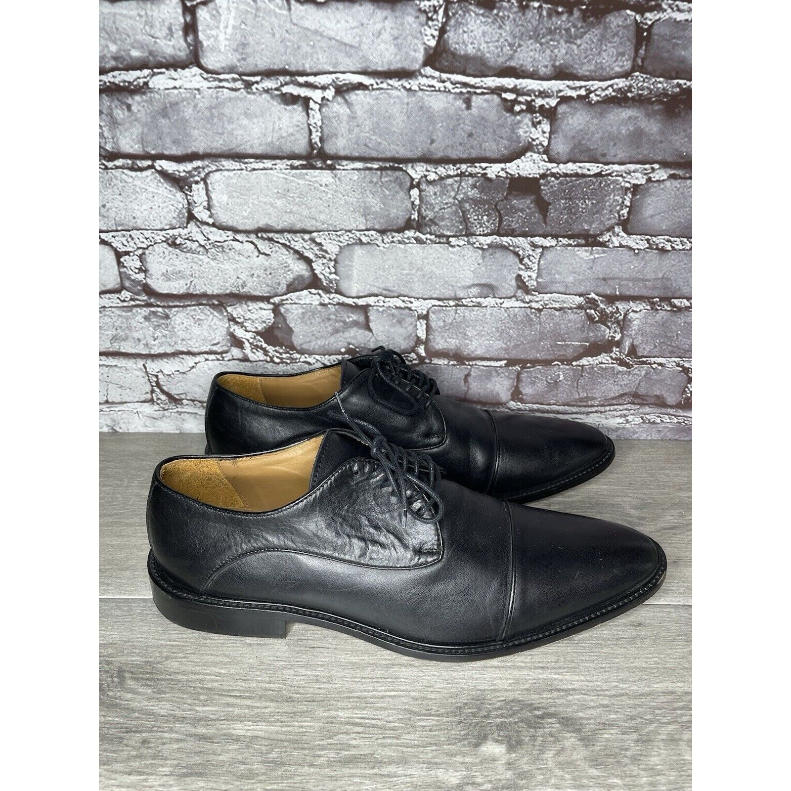 Other Wall+Water Black Leather Cap Toe Brogue Oxfords Shoes Men’s Size US 13 / EU 46 - 20 Thumbnail