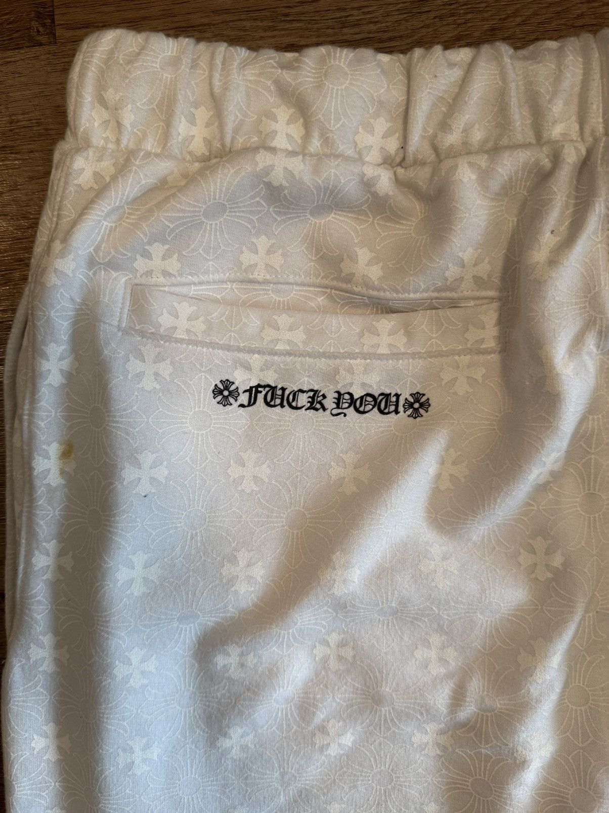 Chrome Hearts Chrome Hearts White Monogram Sweatpants Size US 34 / EU 50 - 6 Thumbnail
