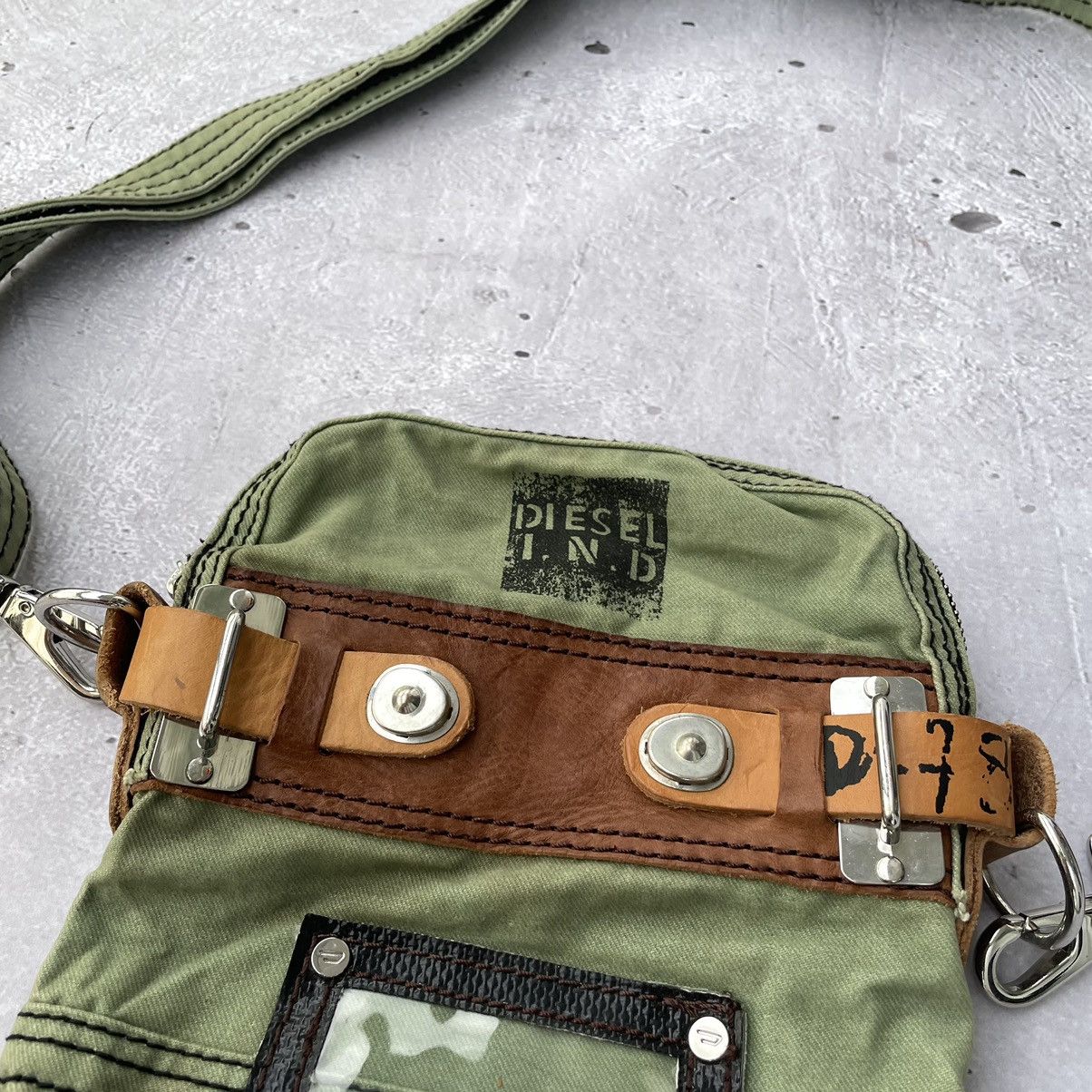 Other vintage diesel bag with leather details y2k japanese style Size ONE SIZE - 7 Thumbnail