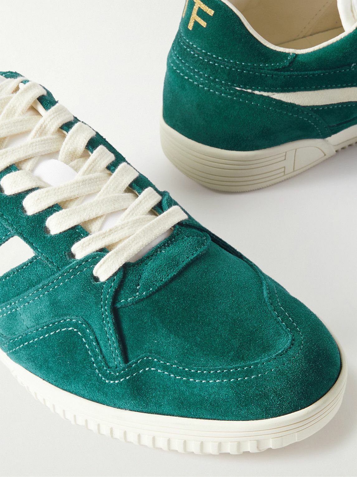 Tom Ford o1y0425 Low-Top Sneakers in Emerald Green/White Size US 7 / EU 40 - 2 Thumbnail