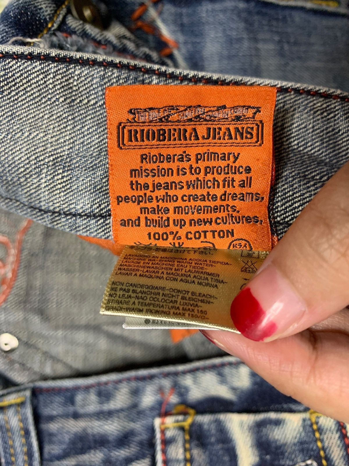 JNCO × Japanese Brand Vintage Japanese Brand Bleached Distressed Baggy Jeans Size 33" - 11 Thumbnail