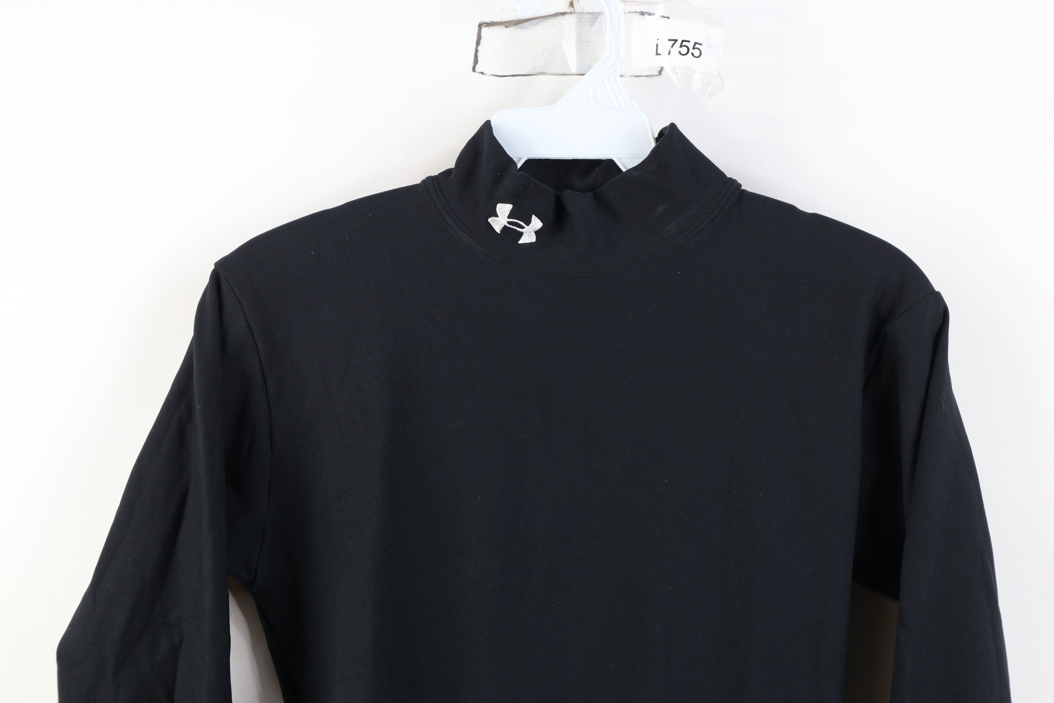 Under Armour Vintage Under Armour Compression Mock Neck T-Shirt Black USA Size US M / EU 48-50 / 2 - 2 Thumbnail