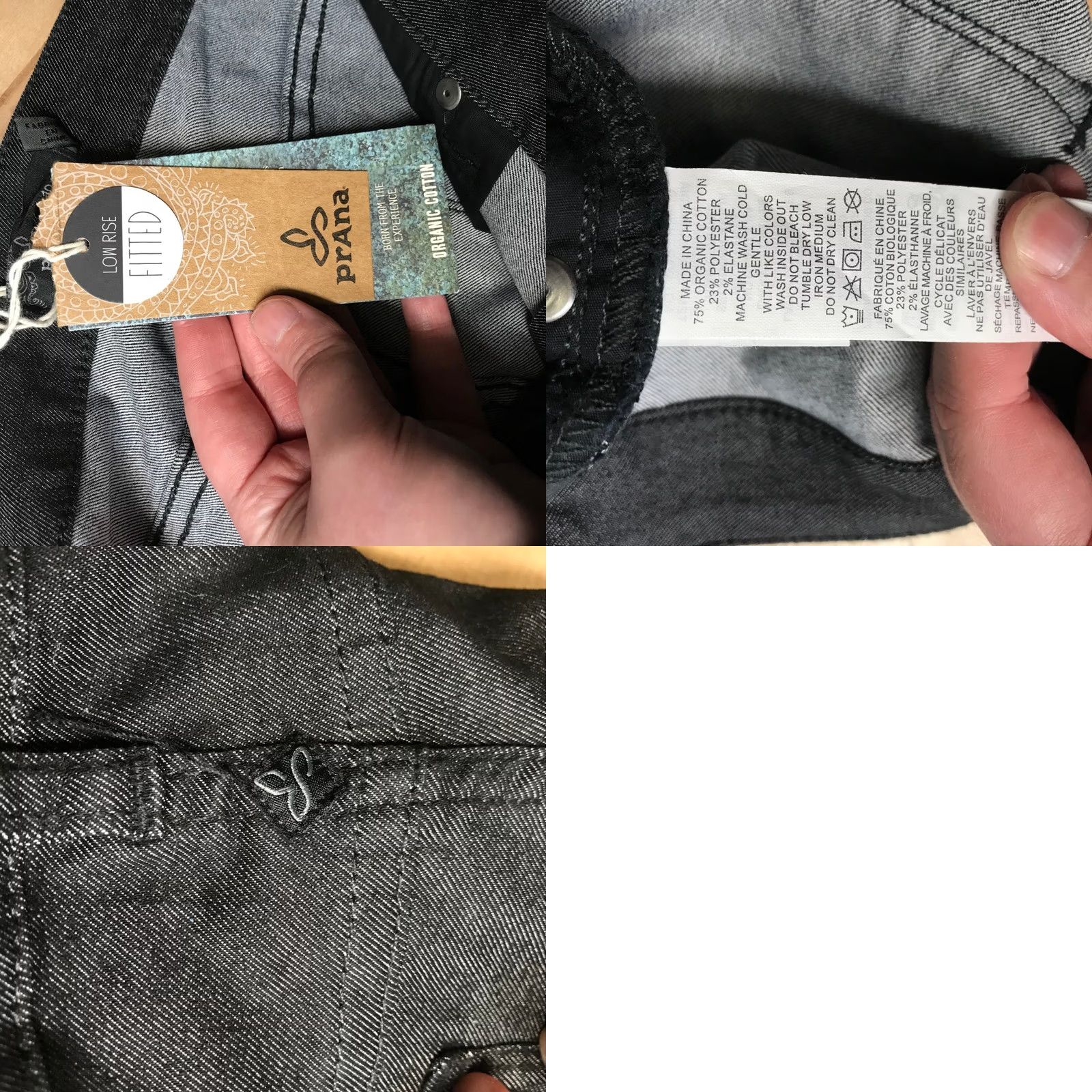 Prana Prana Womens Dark Gray Low Rise Fitted 30in Inseam Organic Cotton Pants 10/30 Slim Chino Casual Workwear Womens Size 32" / US 10 / IT 46 - 8 Thumbnail