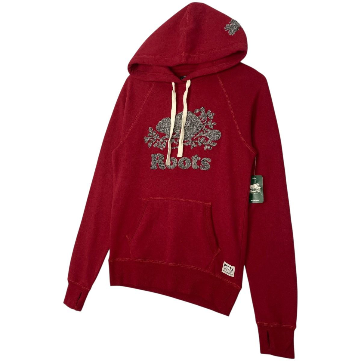 Vintage Vintage Roots Canada Hoodie Sweater Red Big Logo Size XXS Size US XXS / EU 40 - 2 Thumbnail