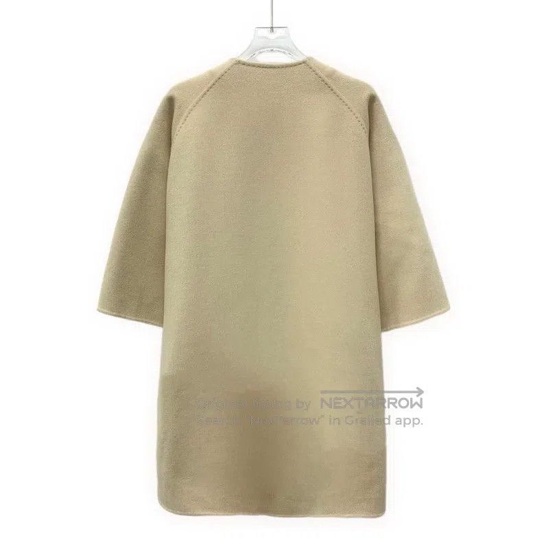 Other Max Mara Light Brown Camel Hair Round Neck Single Breasted Size XS / US 0-2 / IT 36-38 - 2 Thumbnail