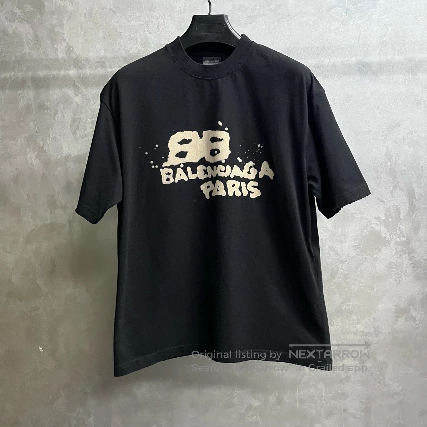Balenciaga Balenciaga Letter-print round-necked short-sleeved T-shirt Size US XS / EU 42 / 0 - 1 Thumbnail