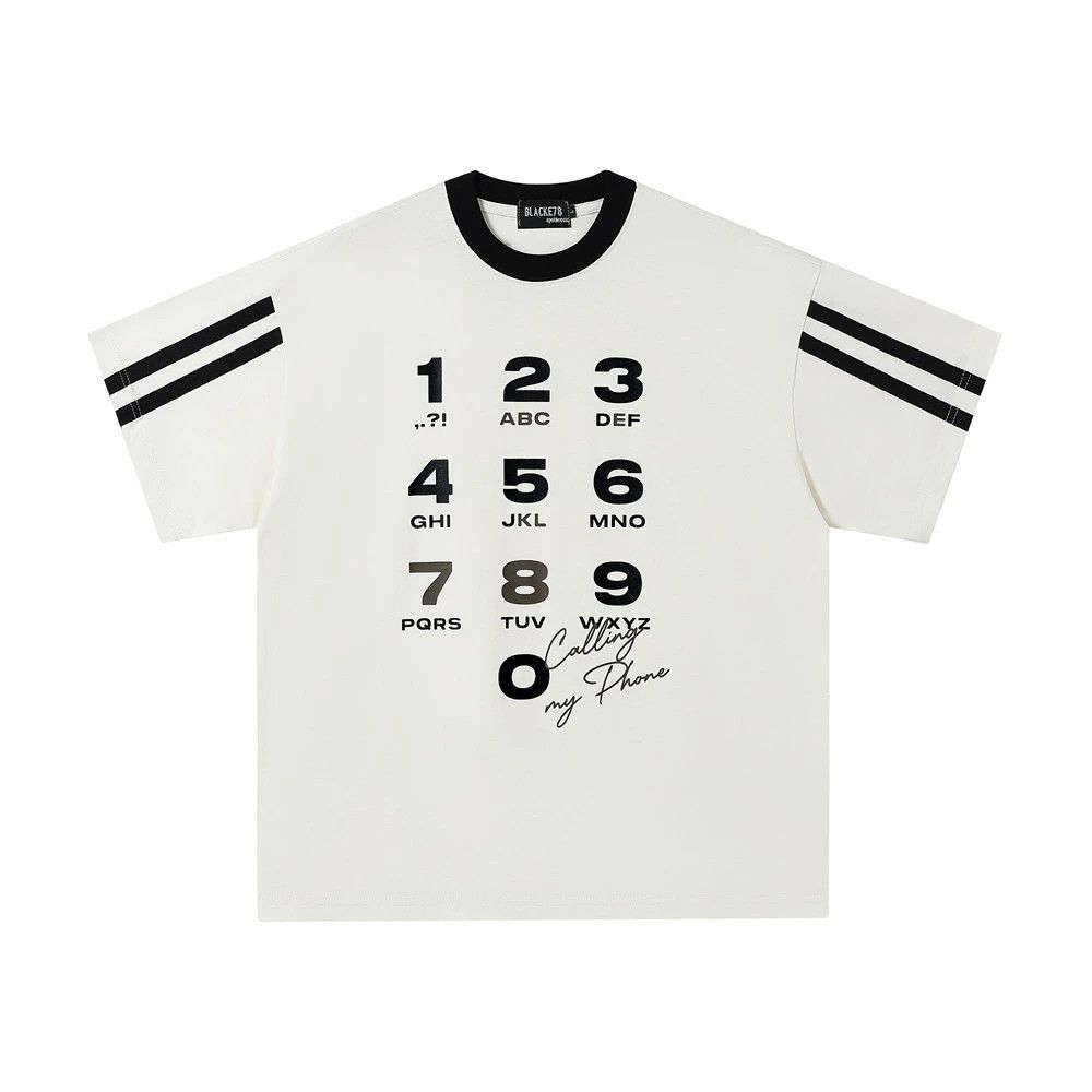Vintage Trendy men's striped creative digital printed T-shirt Size US M / EU 48-50 / 2 - 1 Thumbnail