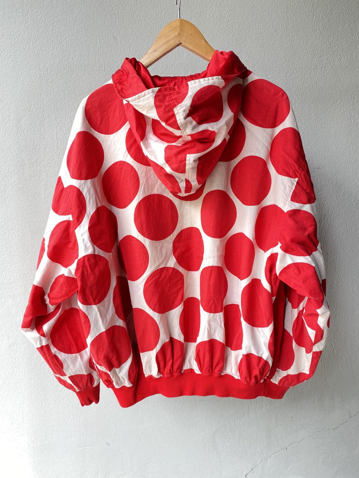 MICHIKO Red Reversible Hoodie Jacket