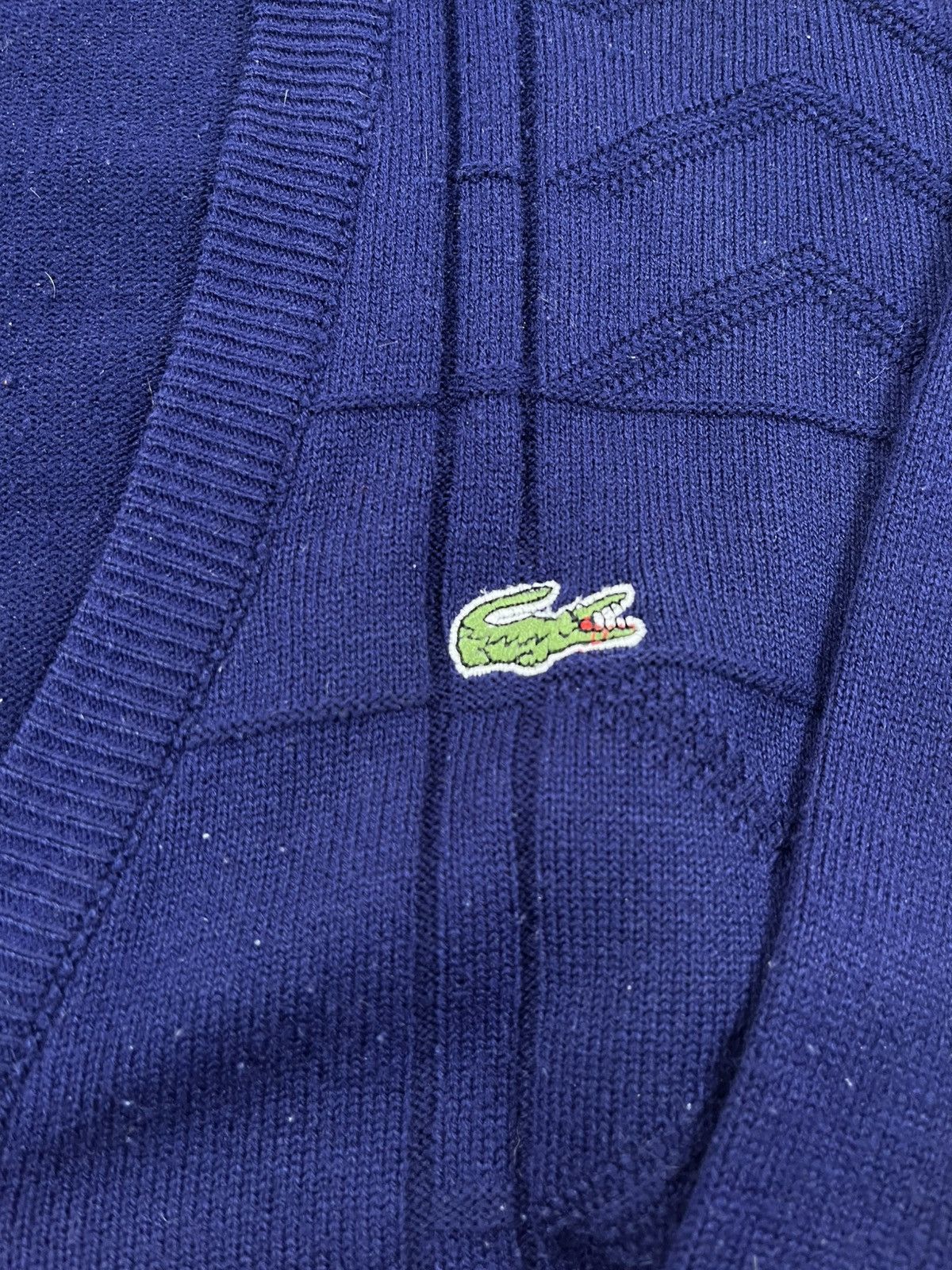 Lacoste Chemise Lacoste Vintage 90s Knit Cardigan Size US L / EU 52-54 / 3 - 6 Thumbnail