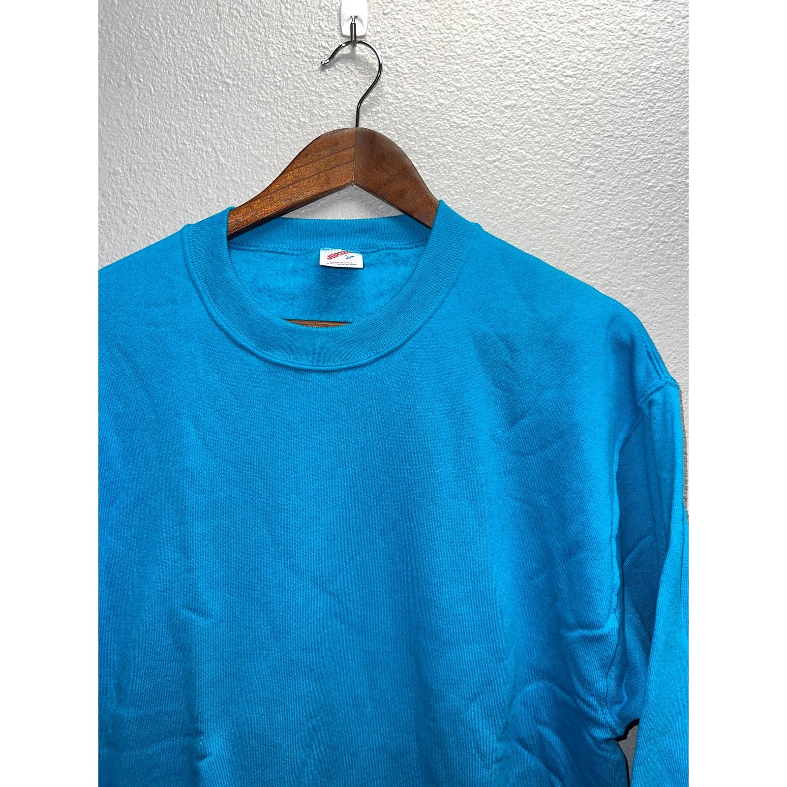 Vintage Vintage Blue Blank Sweatshirt Crewnwck NWT 50/50 VTG Large Size US L / EU 52-54 / 3 - 2 Thumbnail