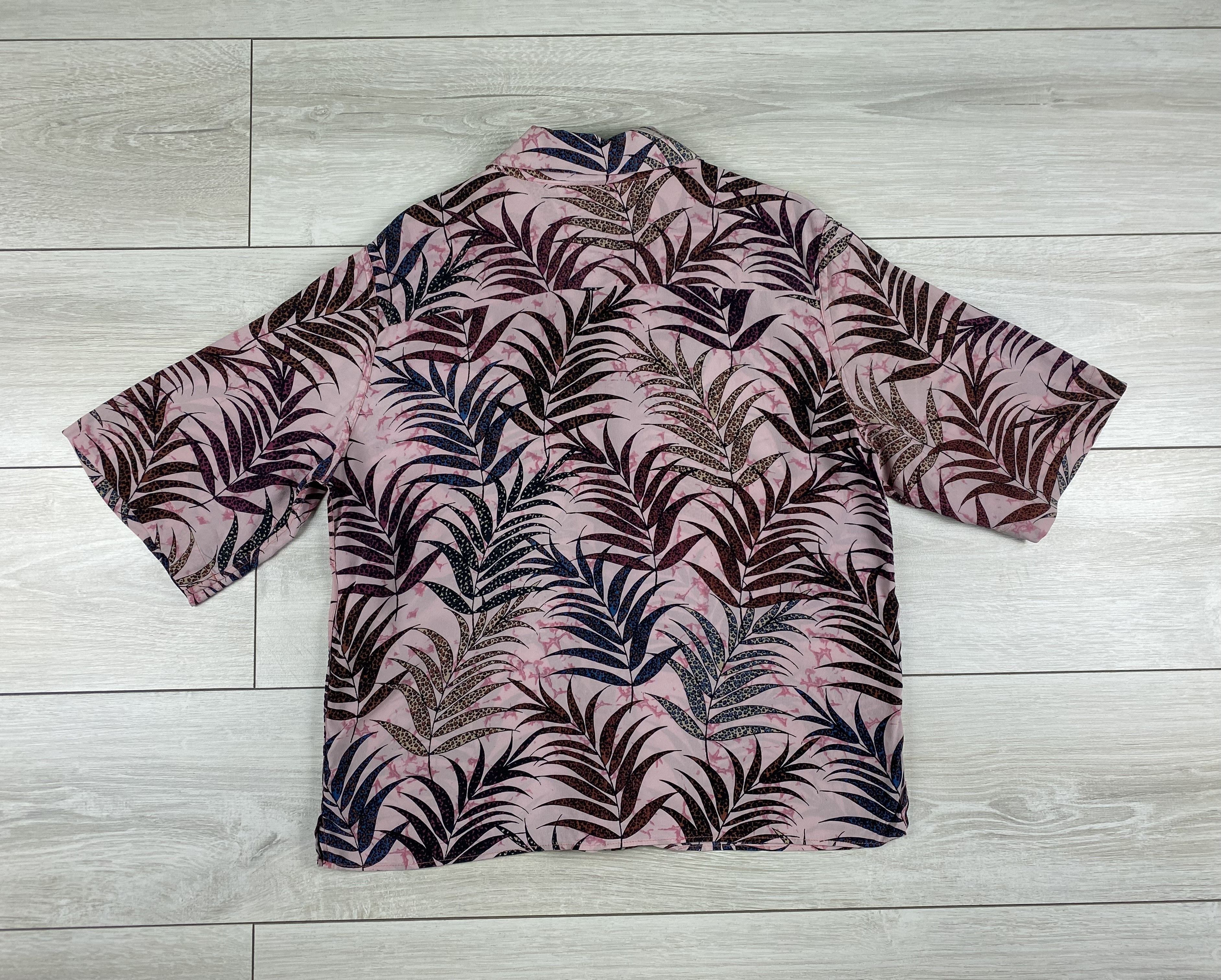 Designer × Sandro Sandro Liliane Botanical-Print Silk Top blouse shirt Size M / US 6-8 / IT 42-44 - 5 Thumbnail