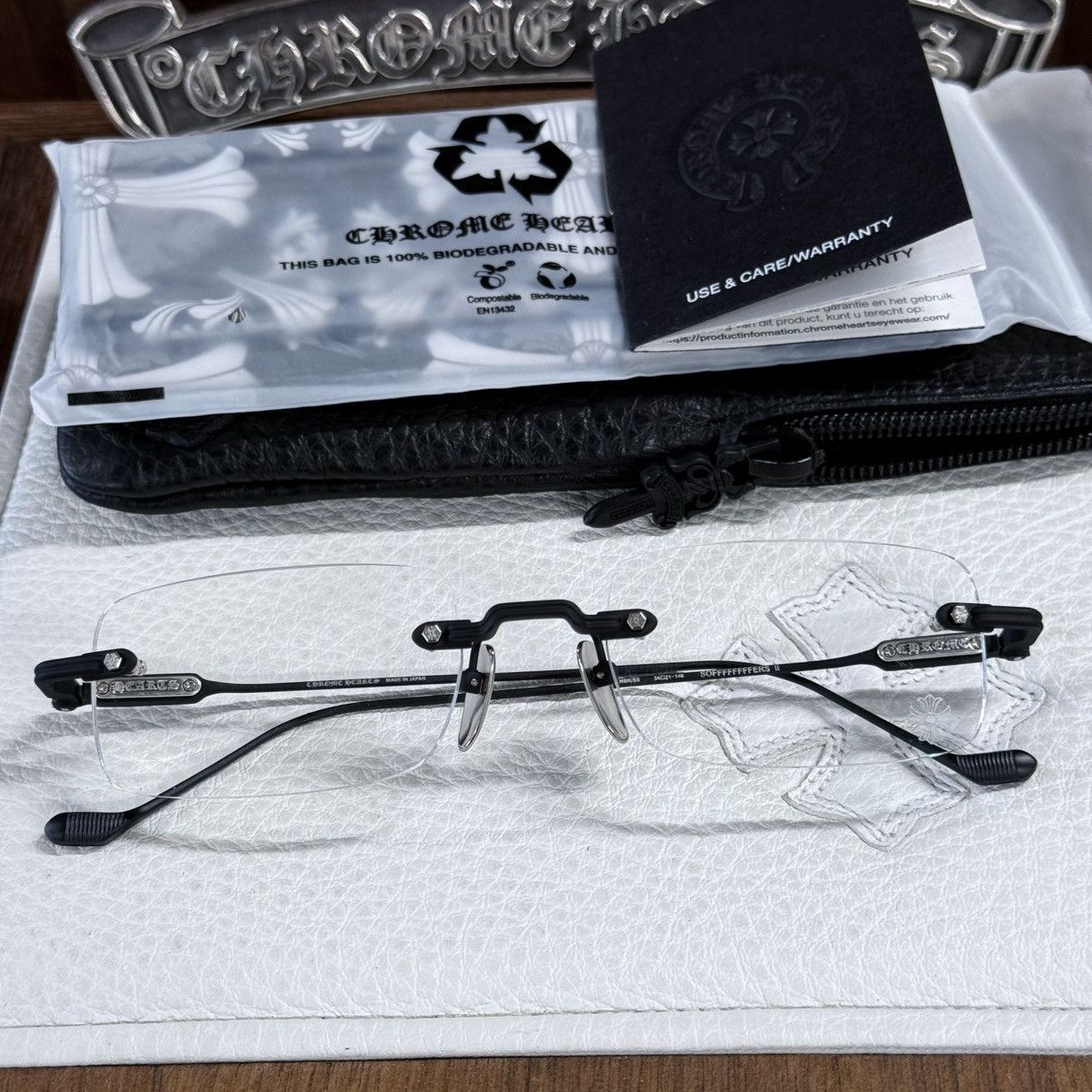 Chrome Hearts Chrome Hearts SOFFEFFFFEERS II Glasses Size ONE SIZE - 10 Thumbnail