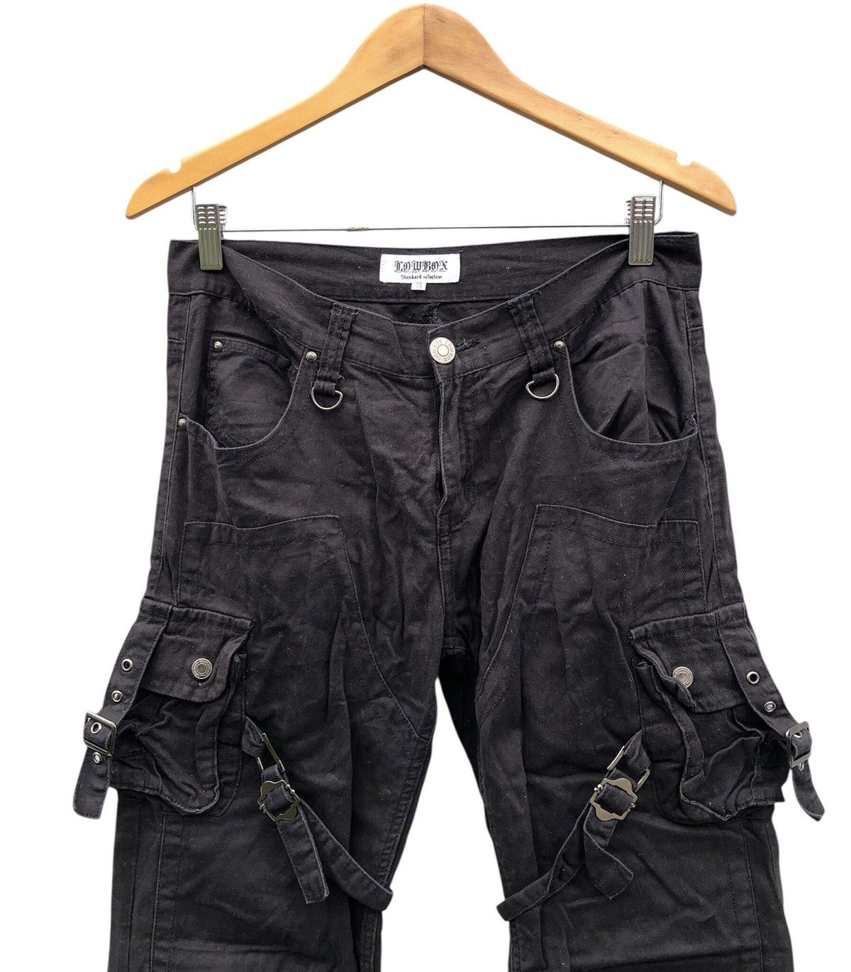 Japanese Brand Lowbox Bondage Cargo Pants y2k Style Size US 31 - 4 Thumbnail