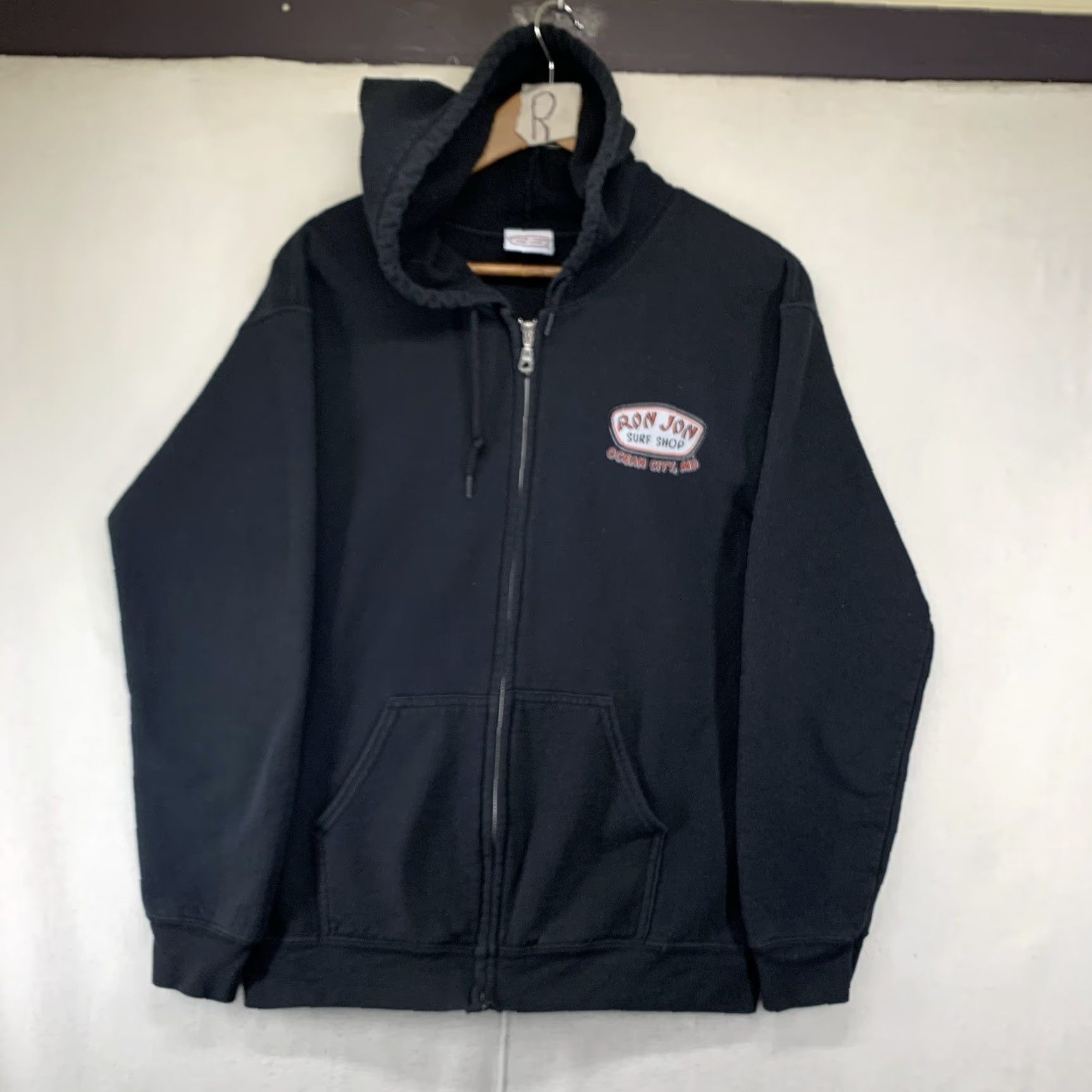 Ron Jon Surf Shop VINTAGE Ron Jon Surf Shop Hoodie Adult Small Black Full Zip Ocean City Maryland Size US S / EU 44-46 / 1 - 2 Thumbnail