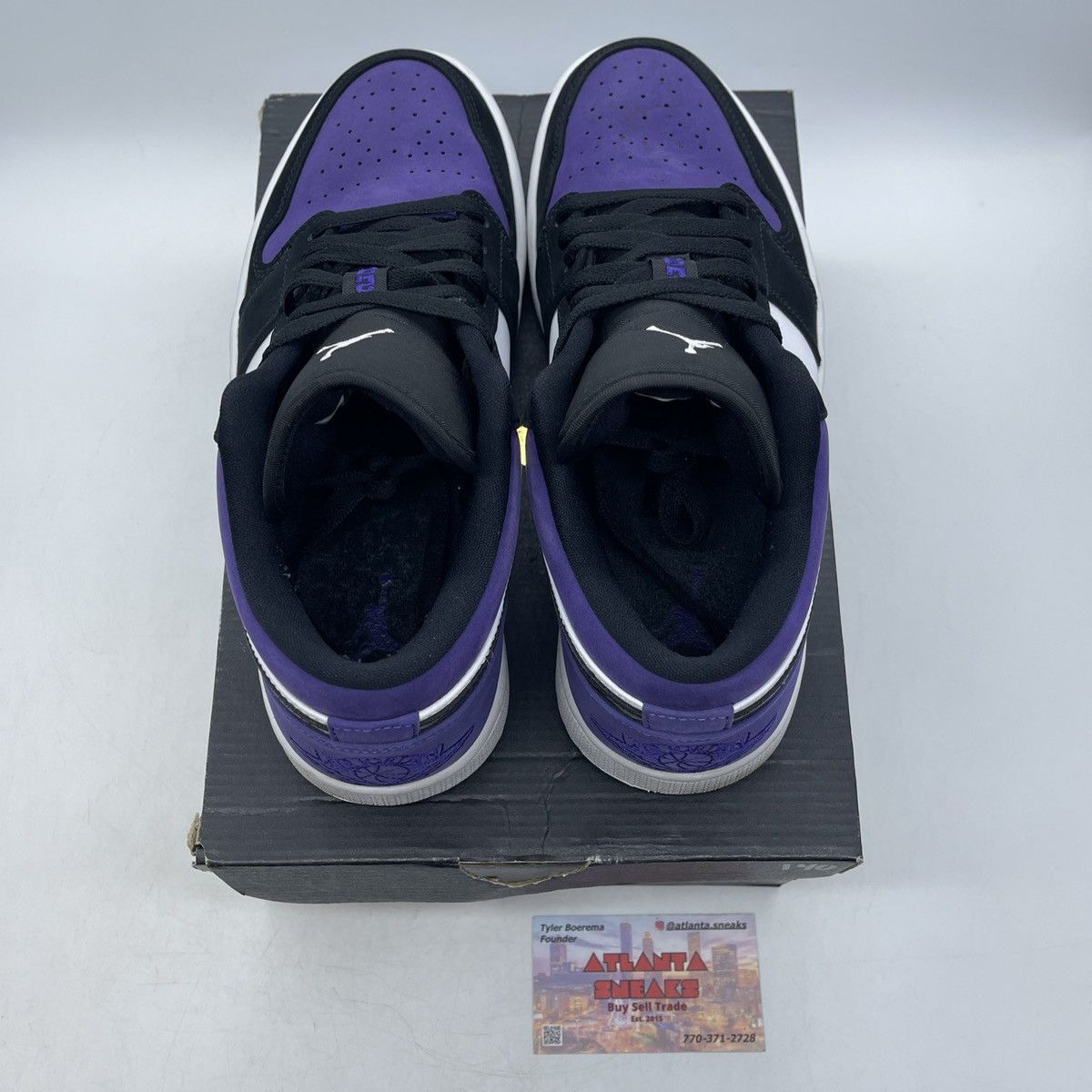 Jordan Brand Air Jordan 1 low court purple Size US 8 / EU 41 - 6 Thumbnail
