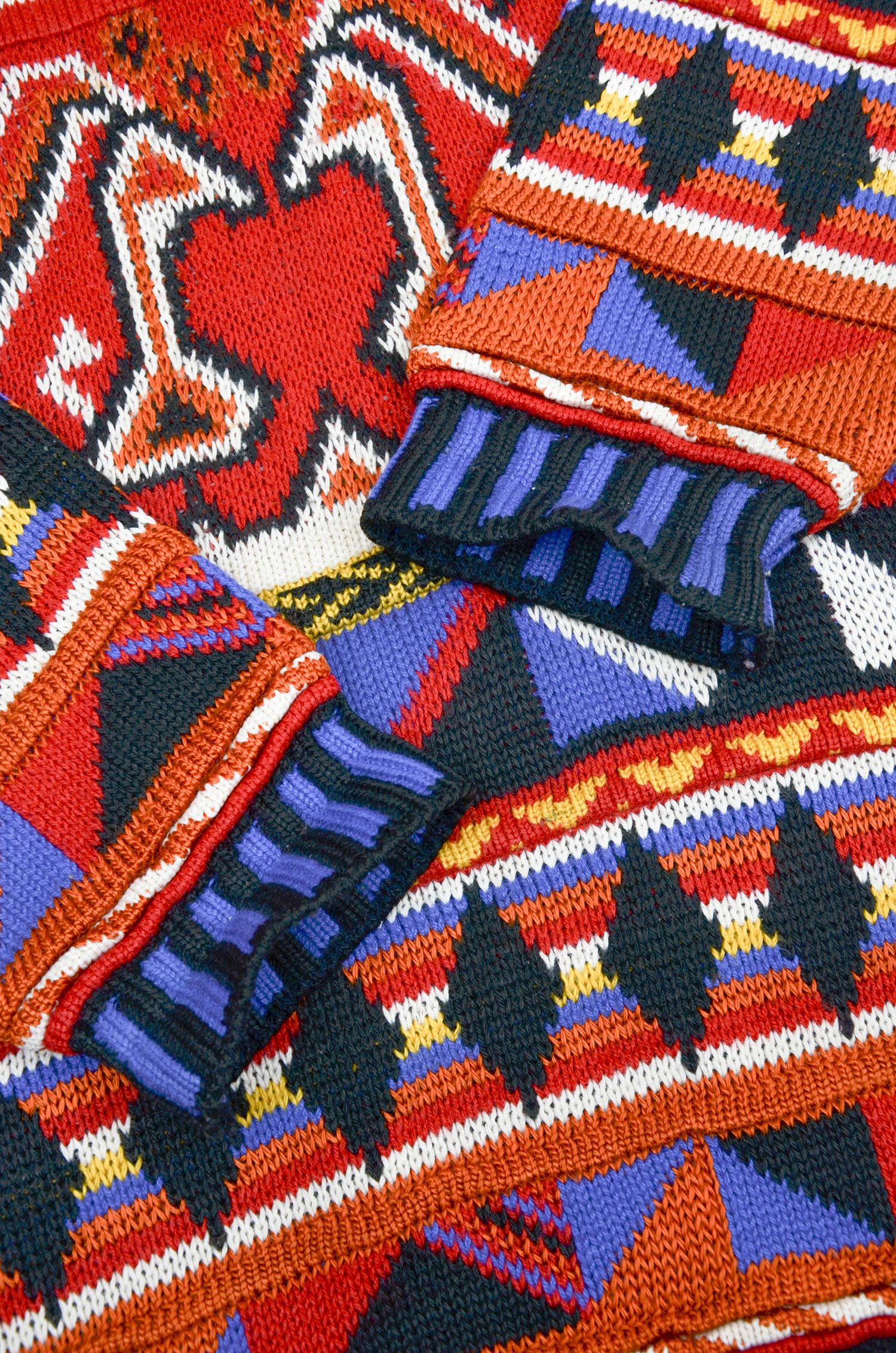 Vintage Choice Aztec Tribal Knit Sweater Made in England - Size M Size US M / EU 48-50 / 2 - 3 Thumbnail