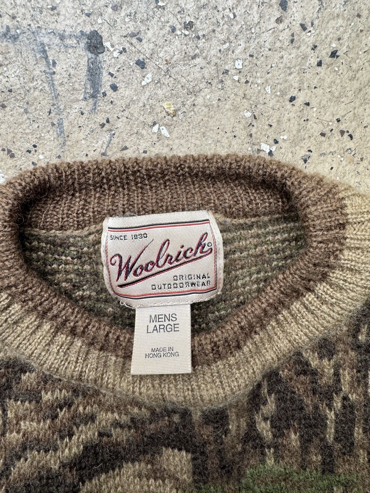 Vintage woolrich wool outlet realtree camo sweater