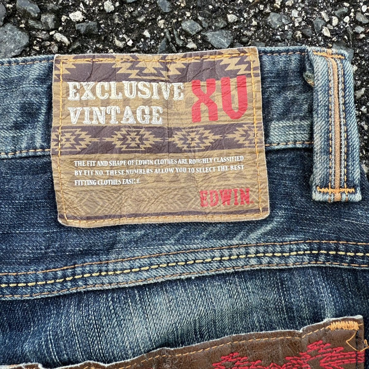 Edwin W30 VINTAGE EDWIN JEAN FADED RIPPEP DENIM PANTS Size US 33 - 14 Thumbnail