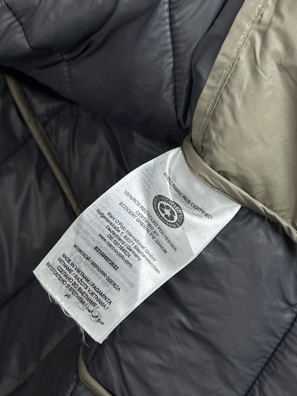 Marc O'Polo Marc O’ Polo Quilted Dark Blue Vest Recycled Fabric Men’s L Size US L / EU 52-54 / 3 - 12 Thumbnail