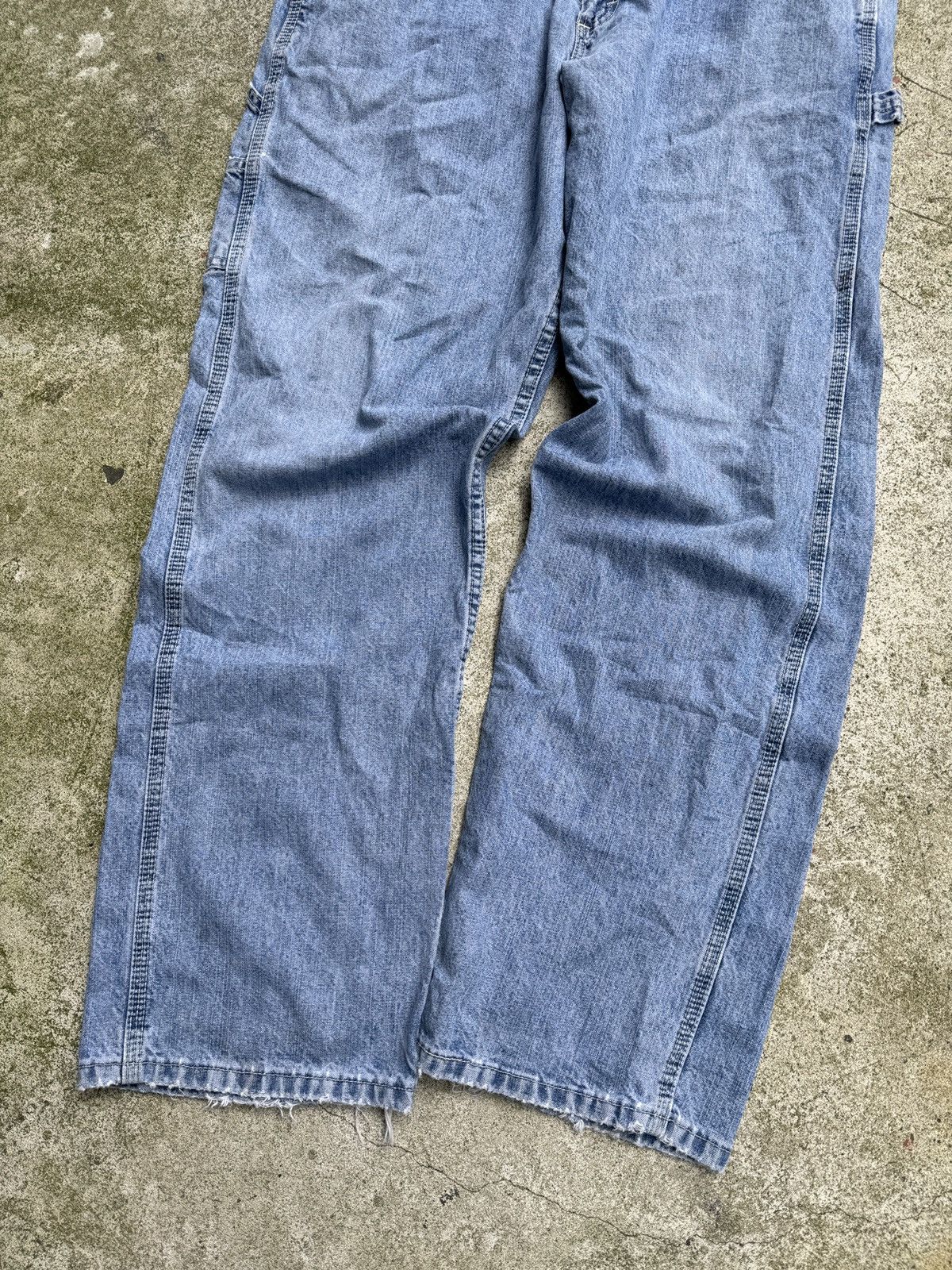 Vintage Faded Light Wash Lee Thrashed Carpenter Jeans ERD Grunge Size US 36 / EU 52 - 8 Thumbnail